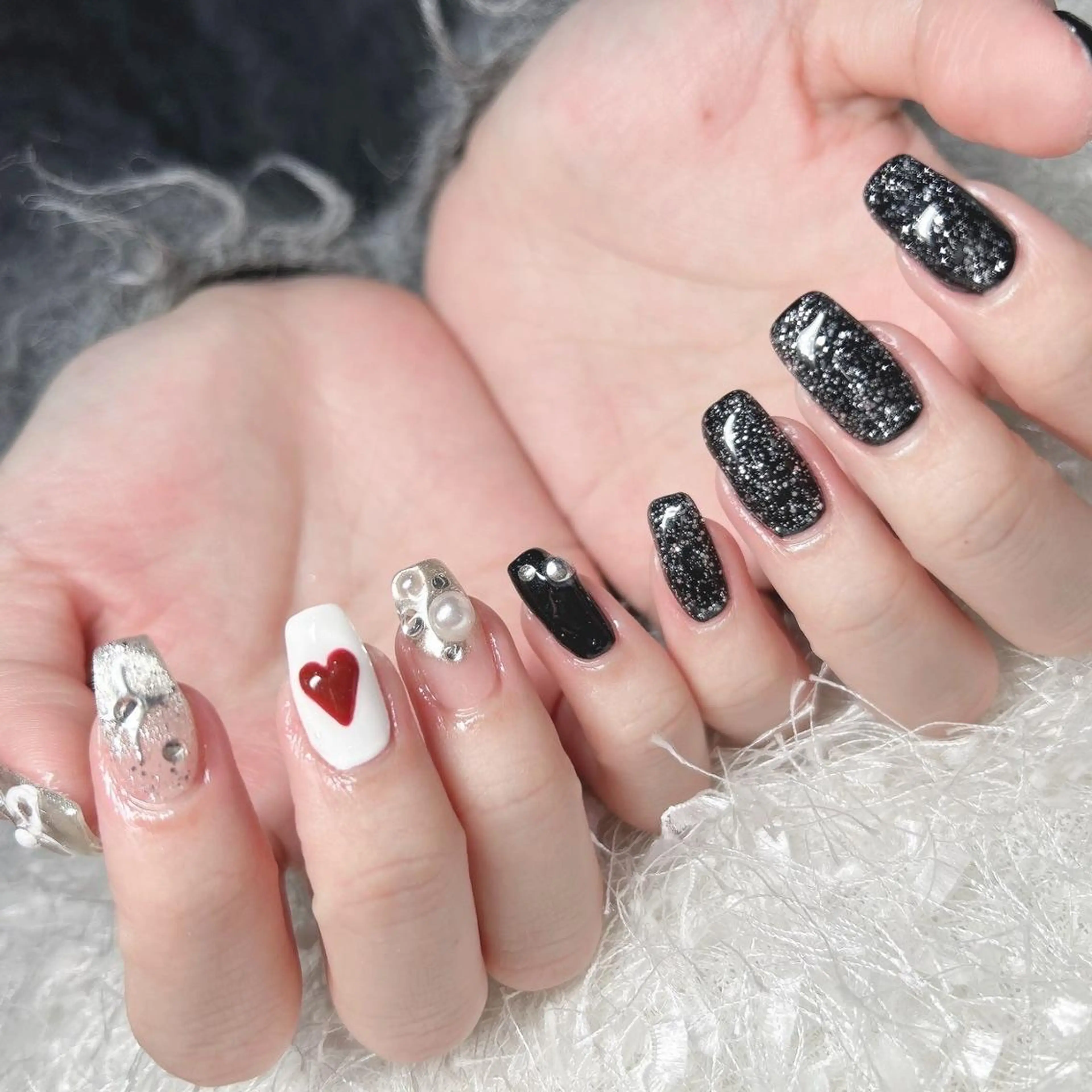 ネイル 長さ出し フレンチネイル ジェルネイル グラデーション 韓国ネイル ハンドネイル Nail&eye Belire 新宿のネイルデザイン