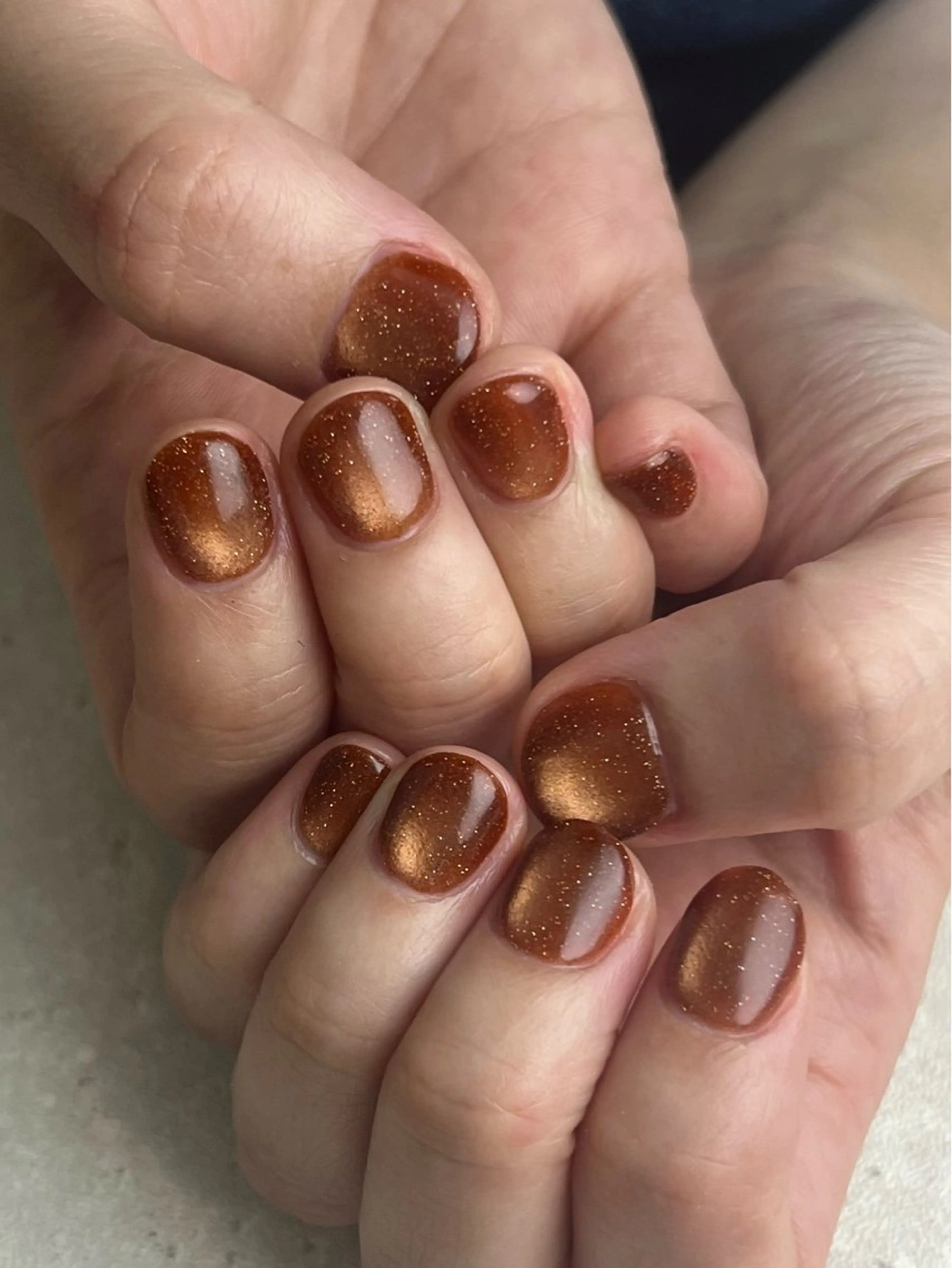 ネイル アートネイル ボルドー マグネットネイル ネイルチップ AURA nailartのネイルデザイン