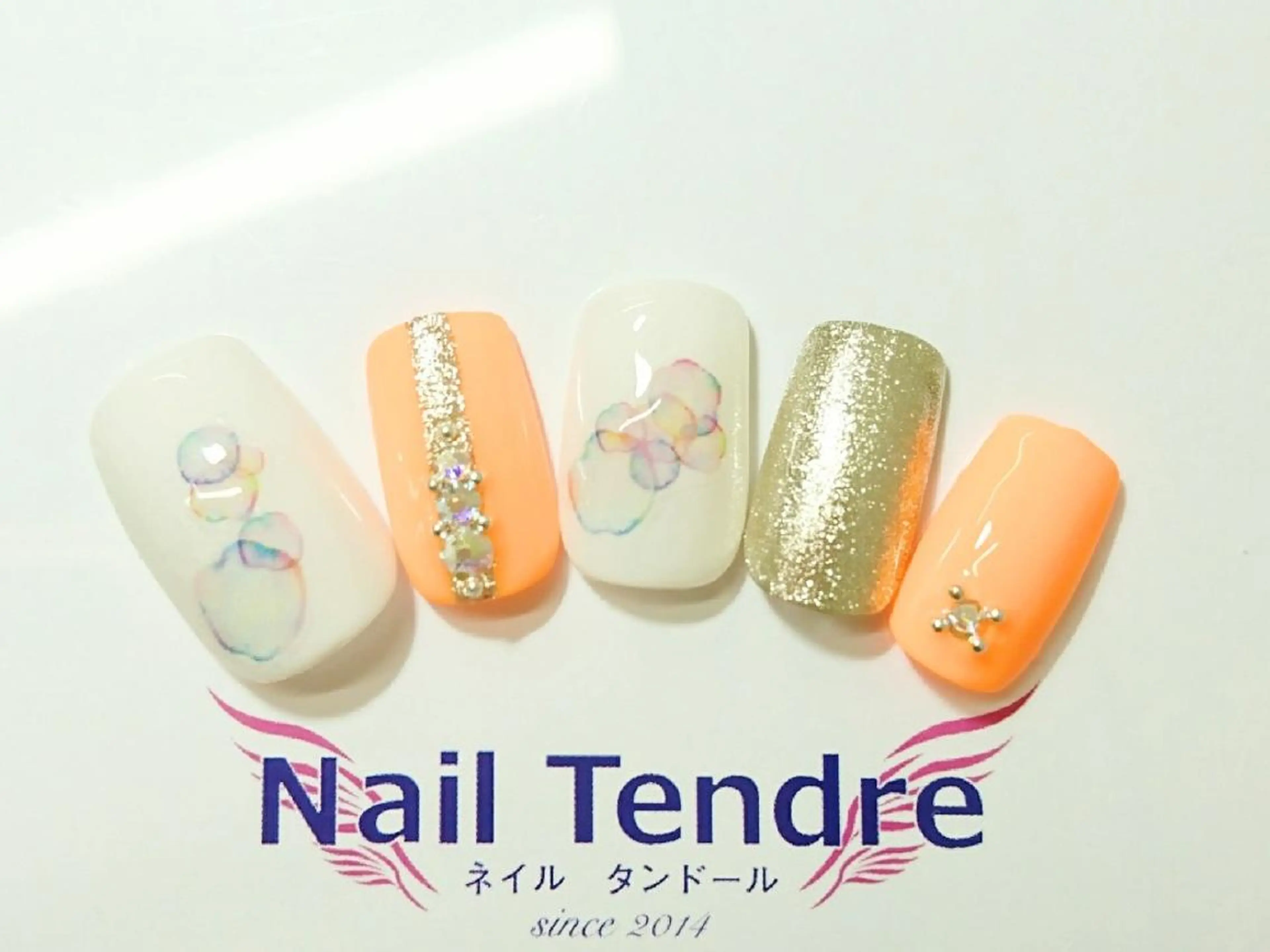 ネイル アートネイル ジェルネイル ソフトジェル ストーンネイル ハンドネイル Nail  Tendreのネイルデザイン