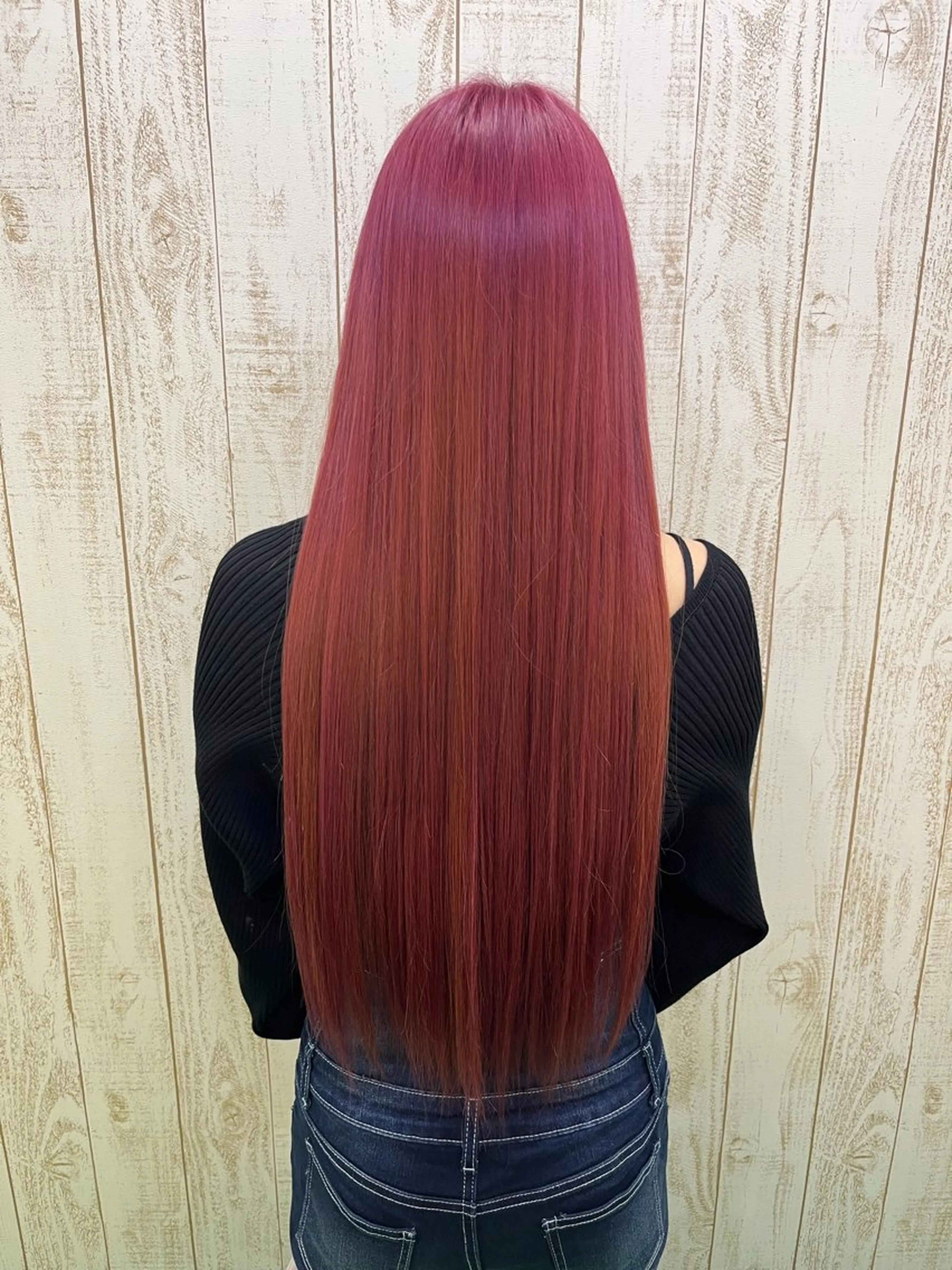 ロング カラー ブリーチ ピンクカラー Ancheribyflammeum大船店所属・工藤ゆな 12月満席です🈵のヘアスタイル