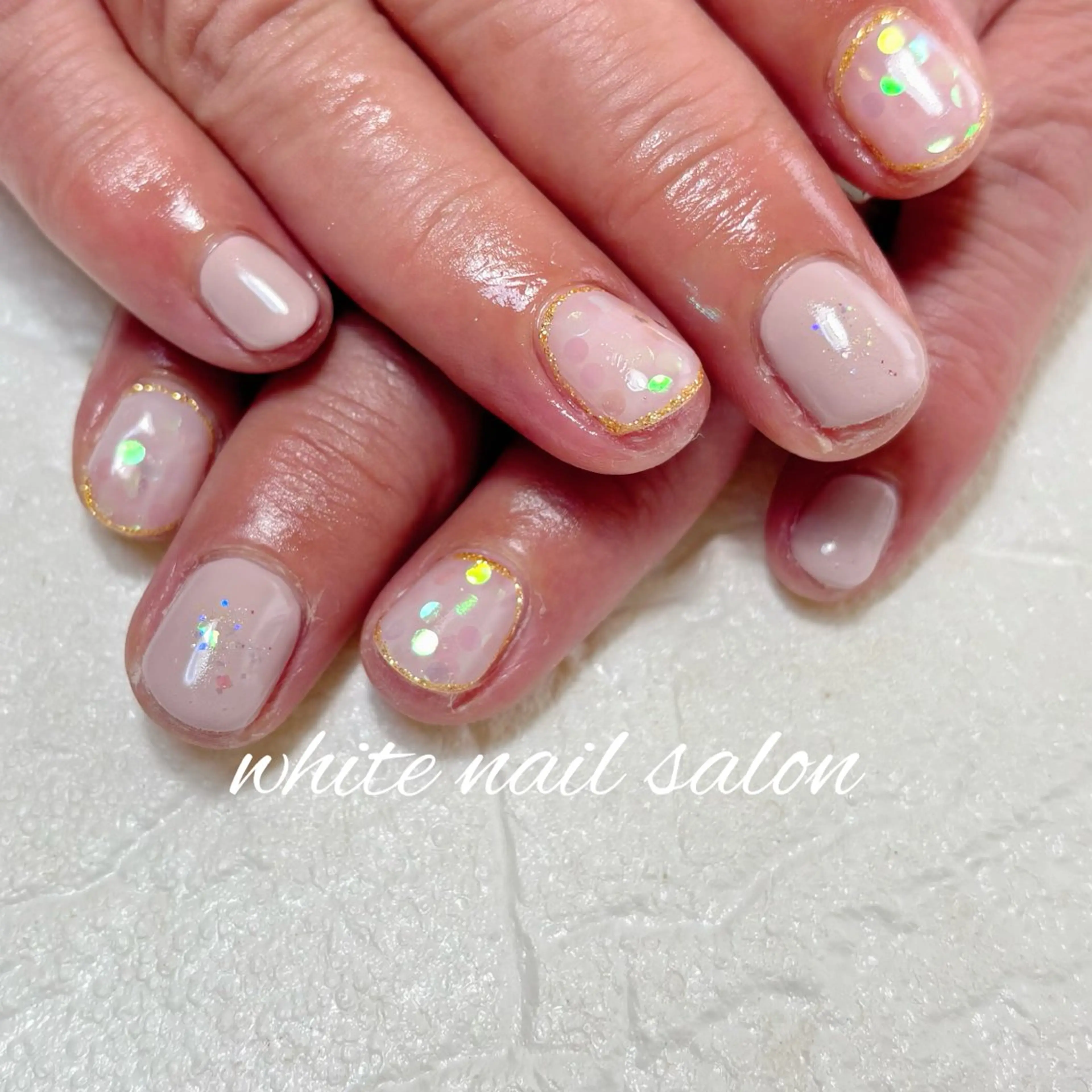ネイル フットネイル ハンドネイル white nail salonのネイルデザイン