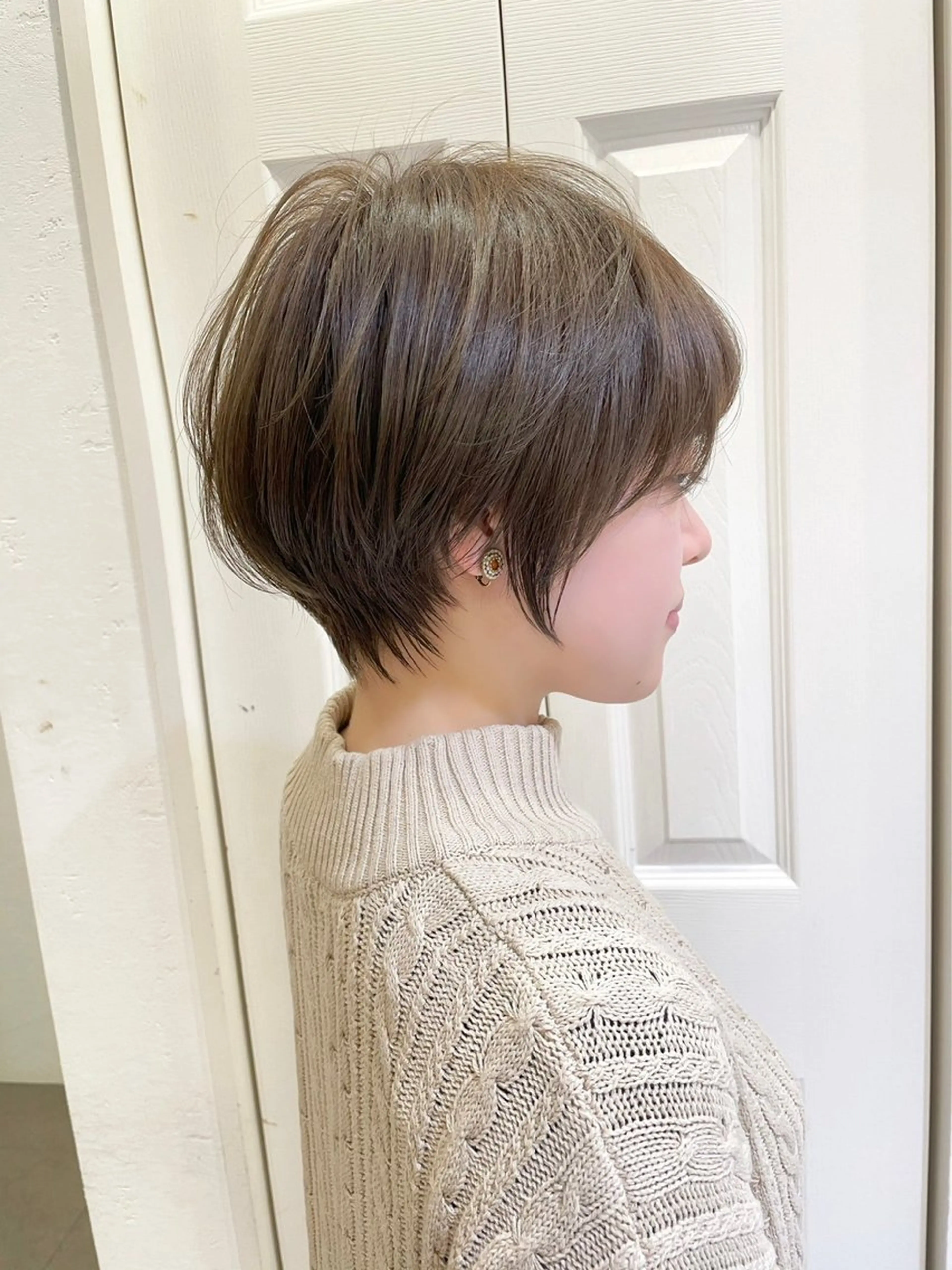 ショート カラー パーマ ショートボブ ハイライトカラー インナーカラー ボブ ハイライト ショート特化/ 似合わせカット/高津のヘアスタイル