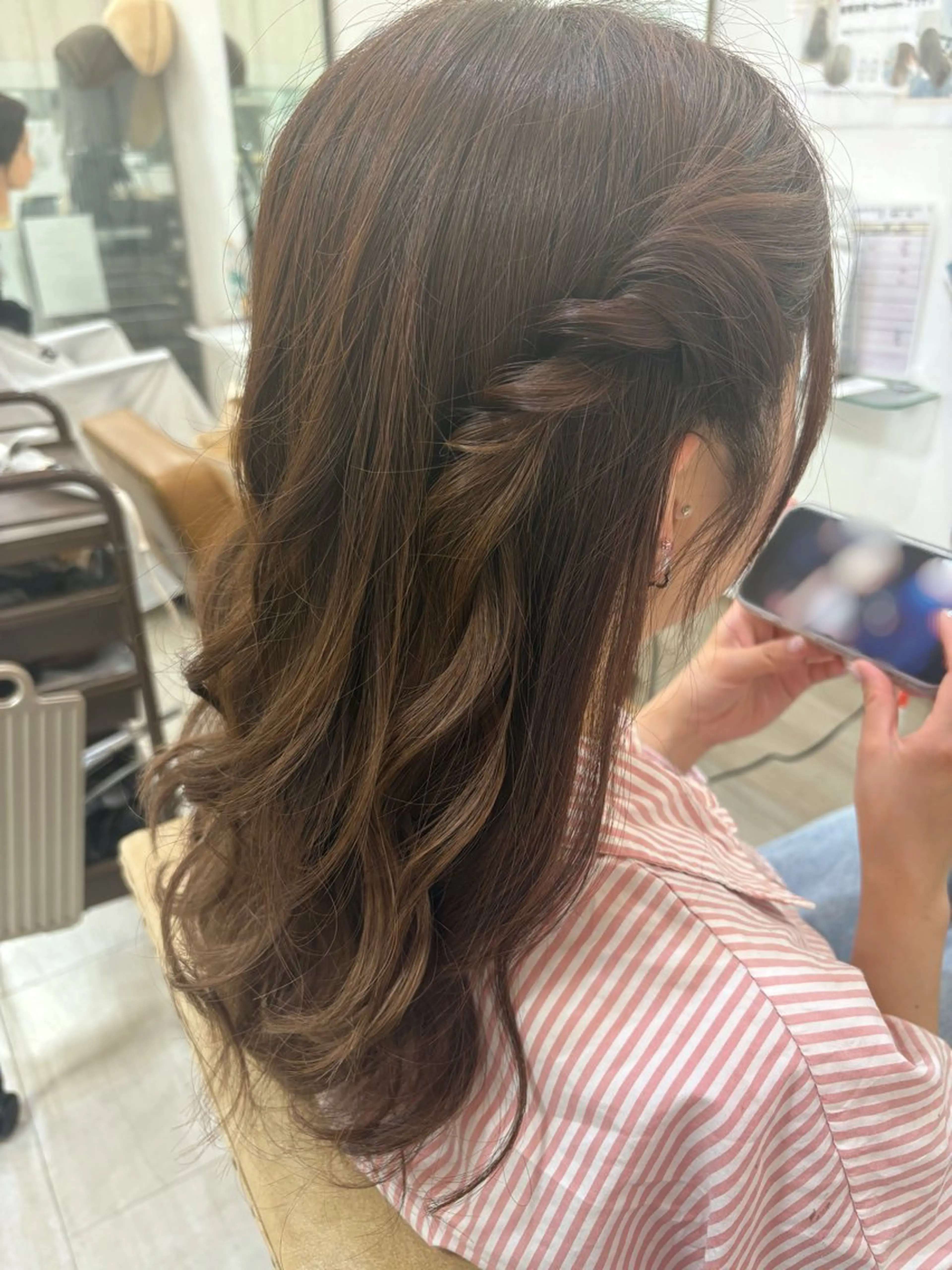 ヘアセット 栗田 優月のヘアスタイル