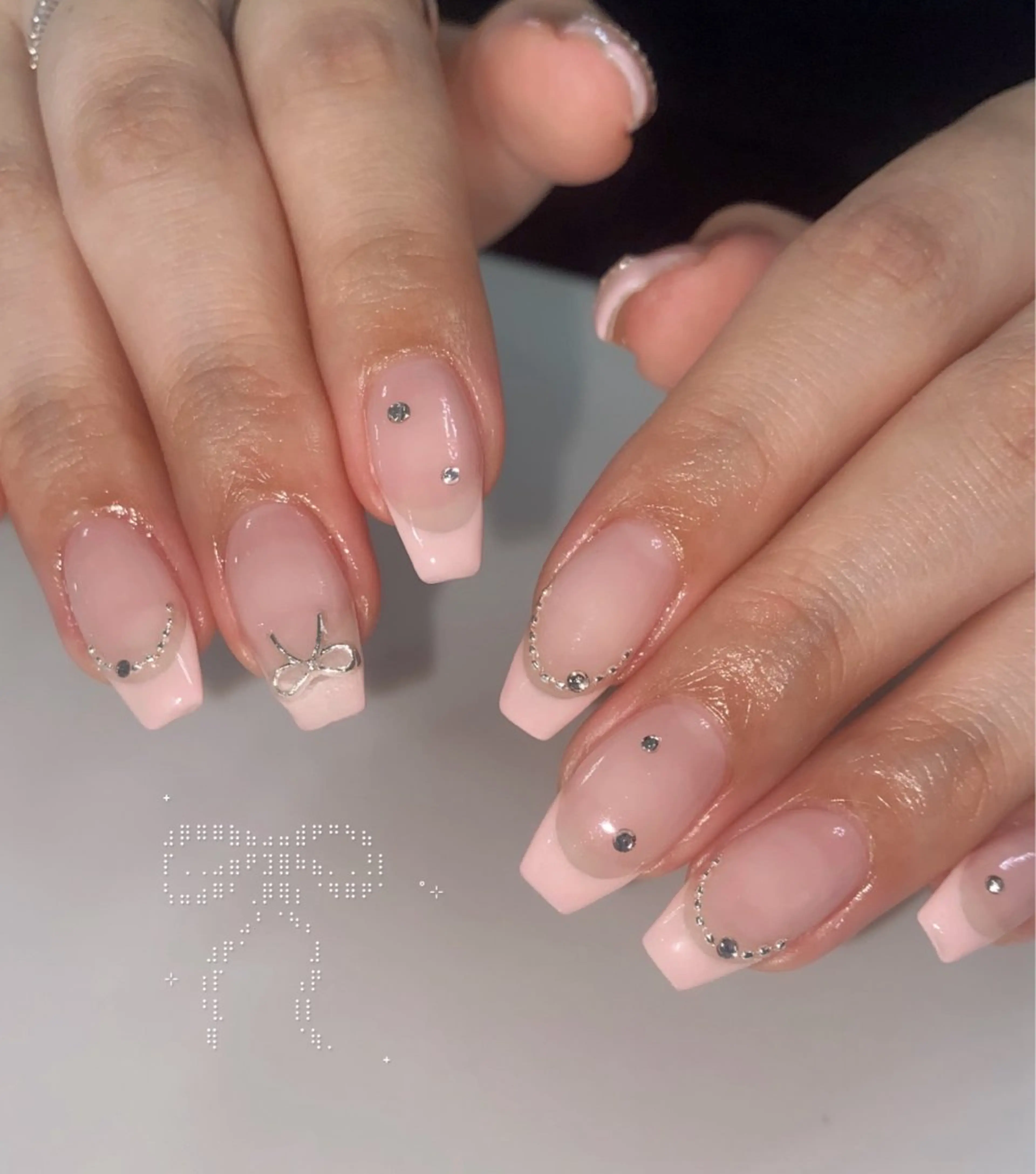 【スカルプ】バーチャルフレンチ💖オフあり⭕️(トップネイリスト施術)の写真