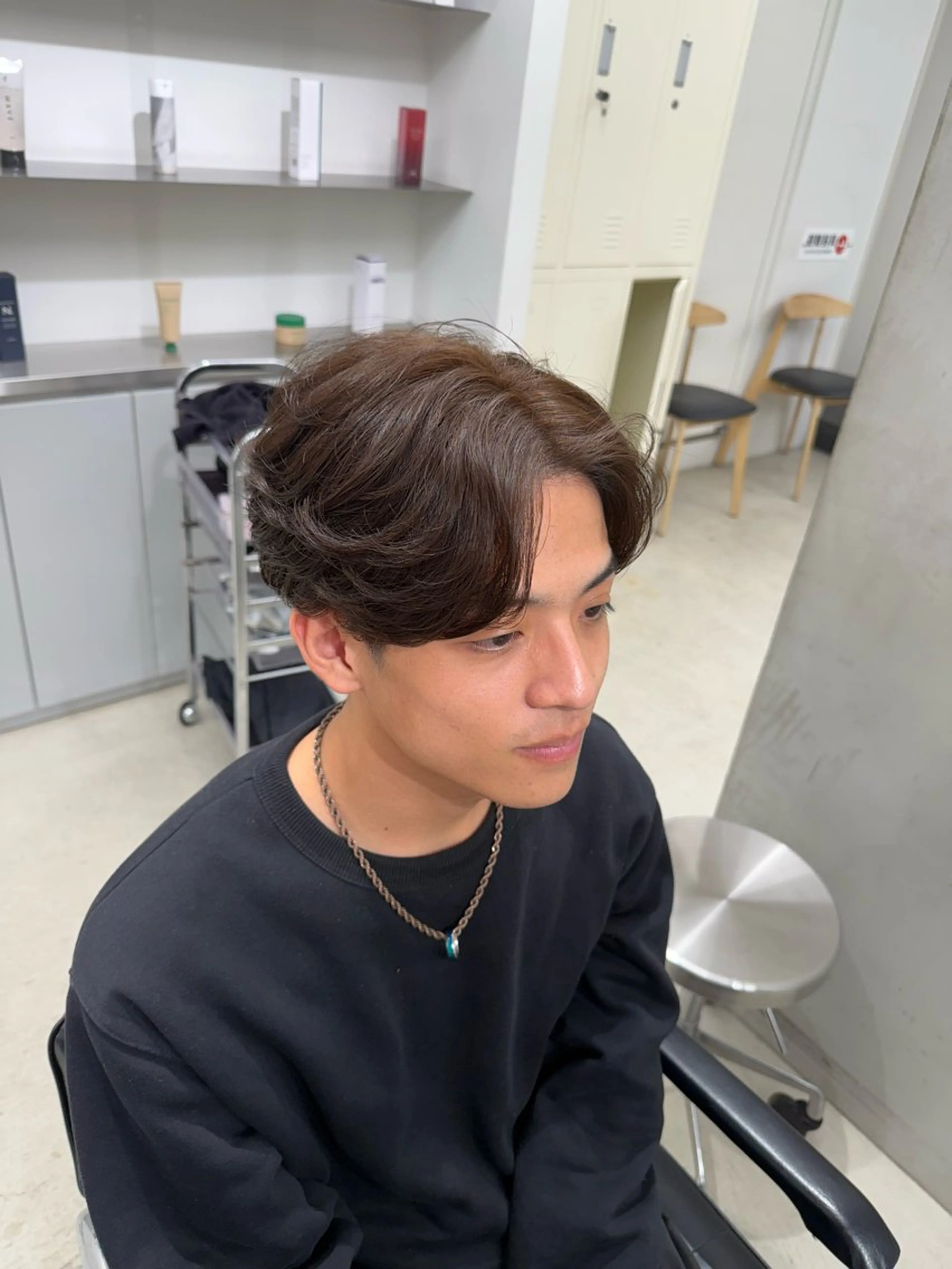 カラー パーマ メンズ ヘアカラー パーマ 深谷 侑亮のヘアスタイル