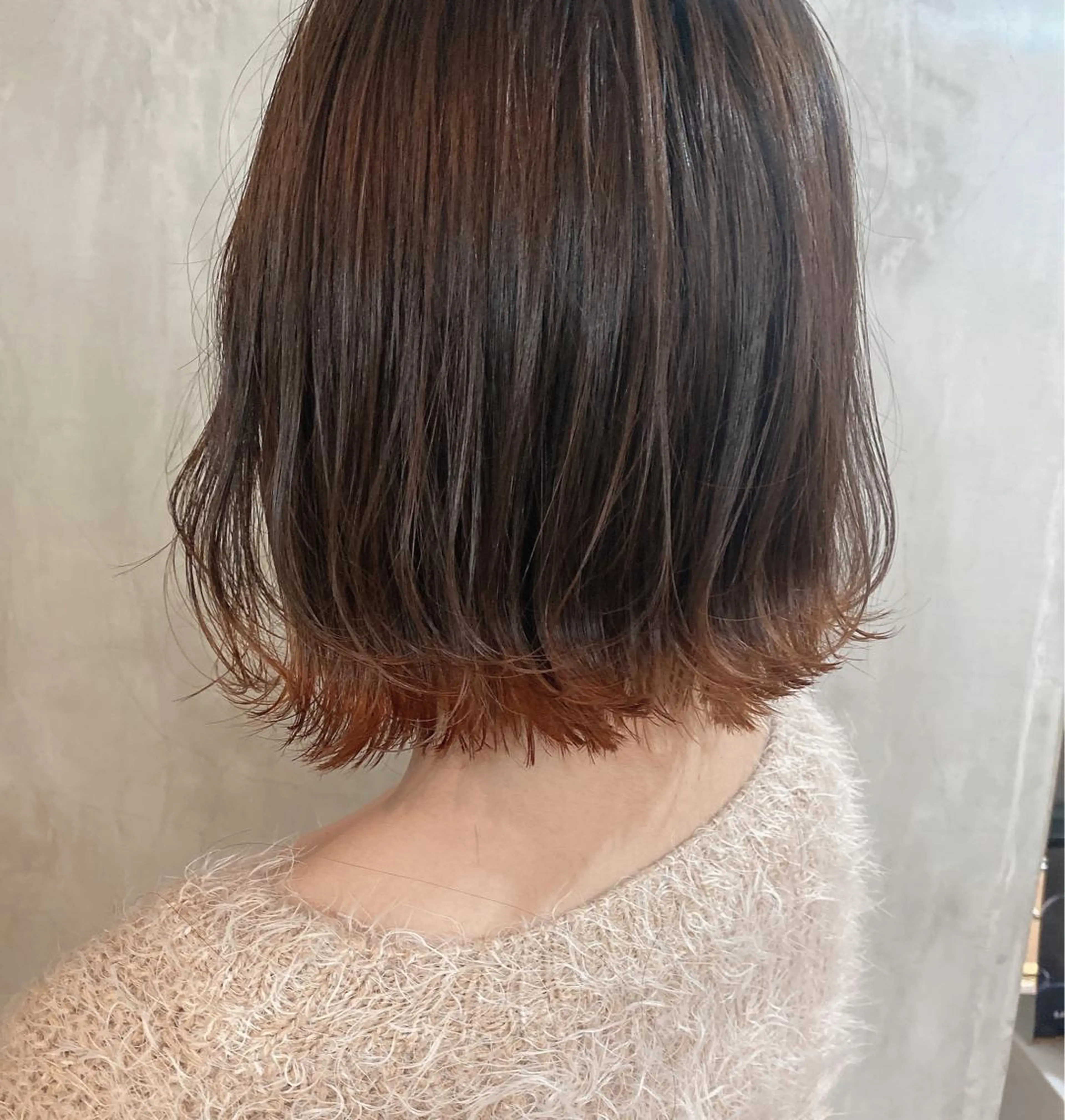 ショート カラー ヘアアレンジ オレンジ stylist/蛯谷 珠里のヘアスタイル