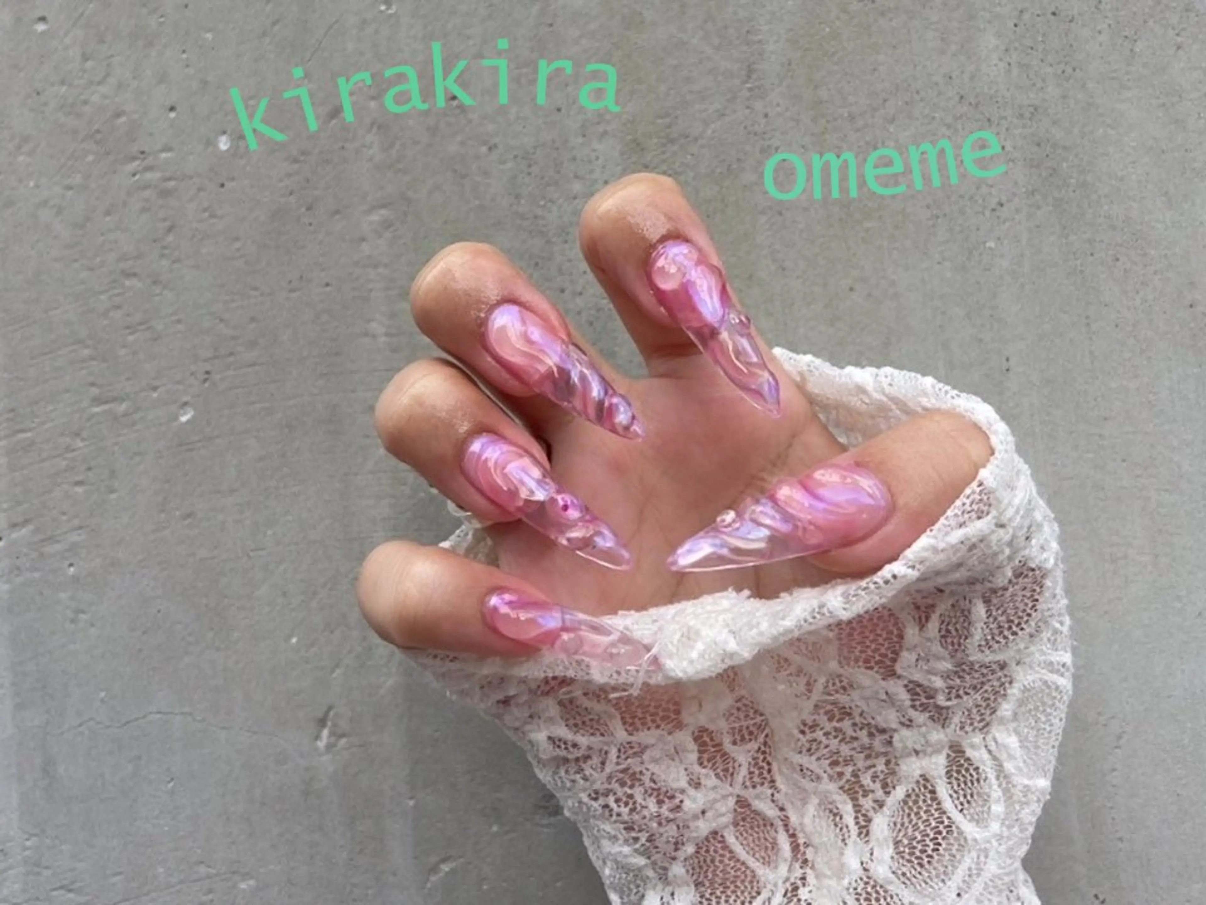 ネイル ハンドネイル kirakira omemeのネイルデザイン