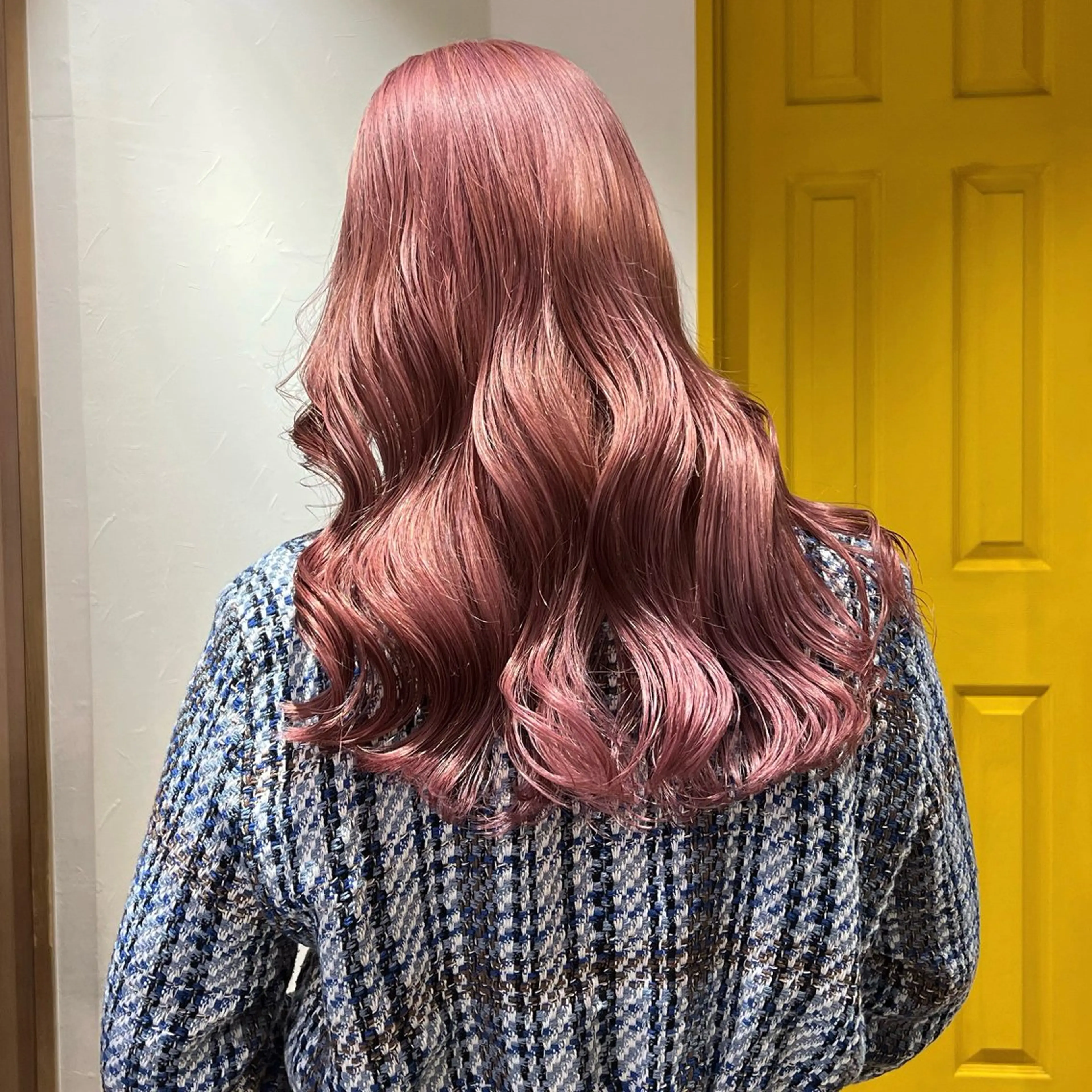 セミロング カラー 艶カラー/韓国顔周り 🎀mamiのヘアスタイル