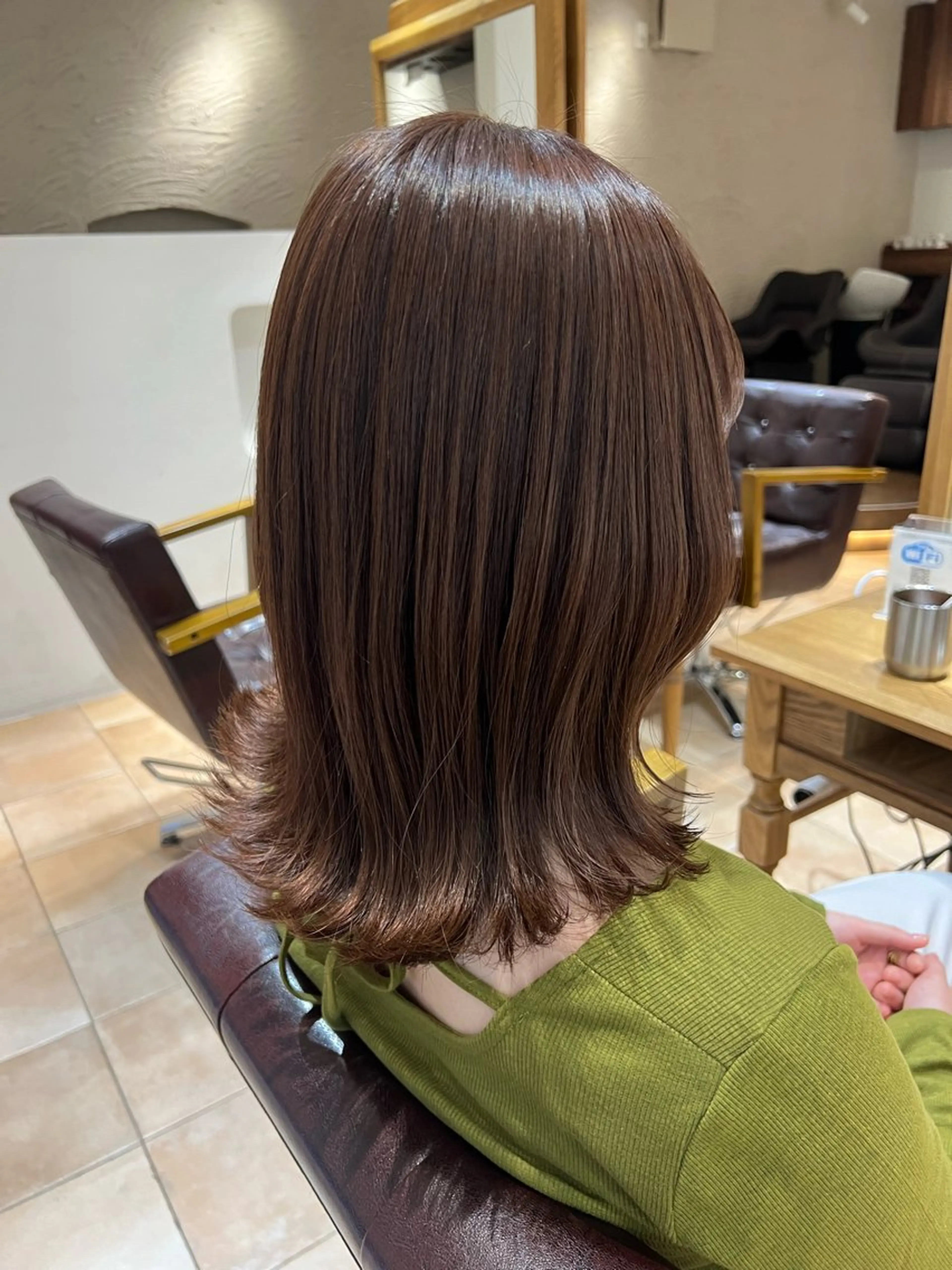 ミディアム カラー 🥀韓国ヘア🥀 宮津真菜のヘアスタイル