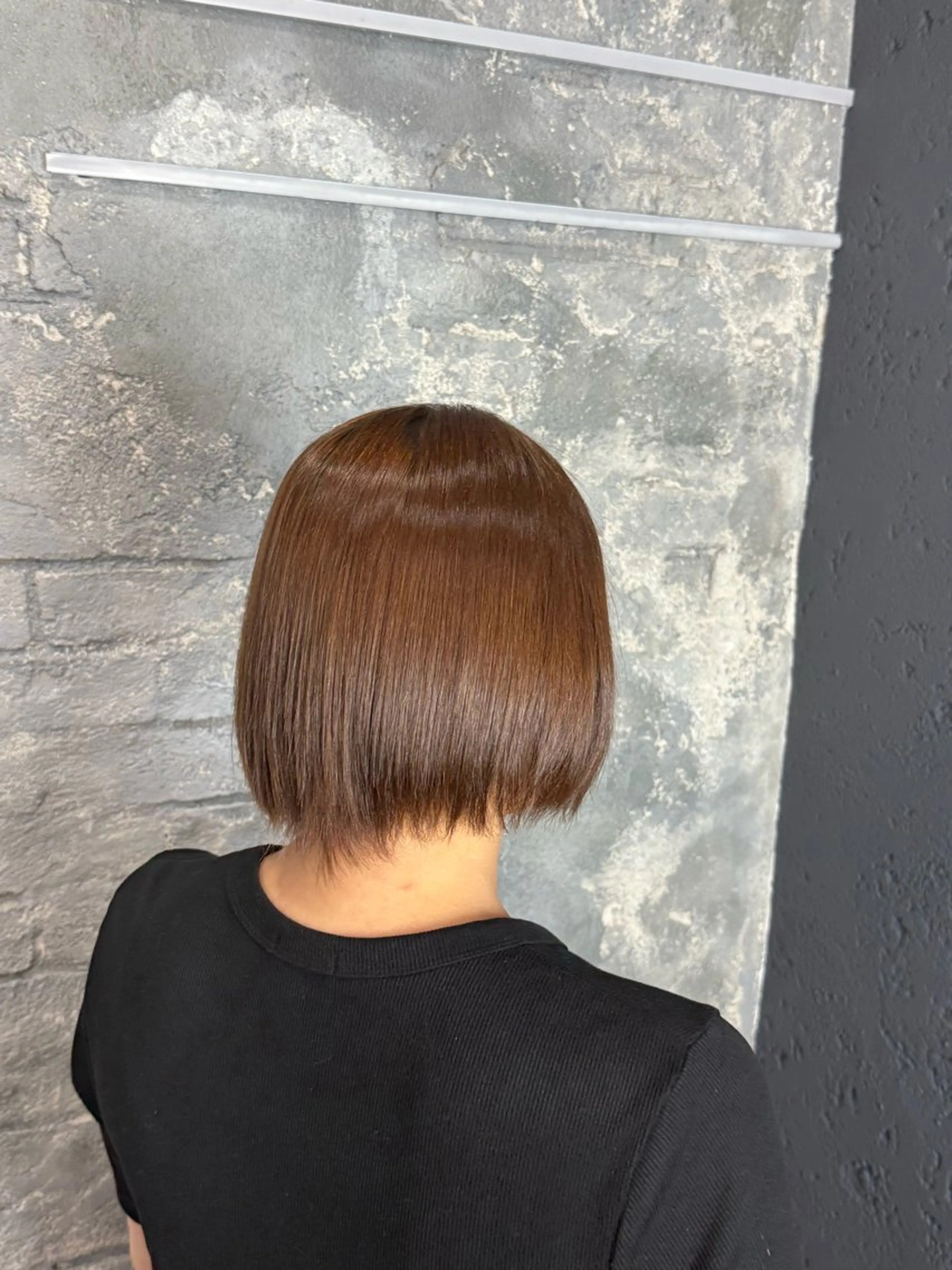 ショート ボブ ショートヘア 縮毛矯正 prize Iris池袋東口所属・レイヤーカットモデル 募集🫧采夏のヘアスタイル