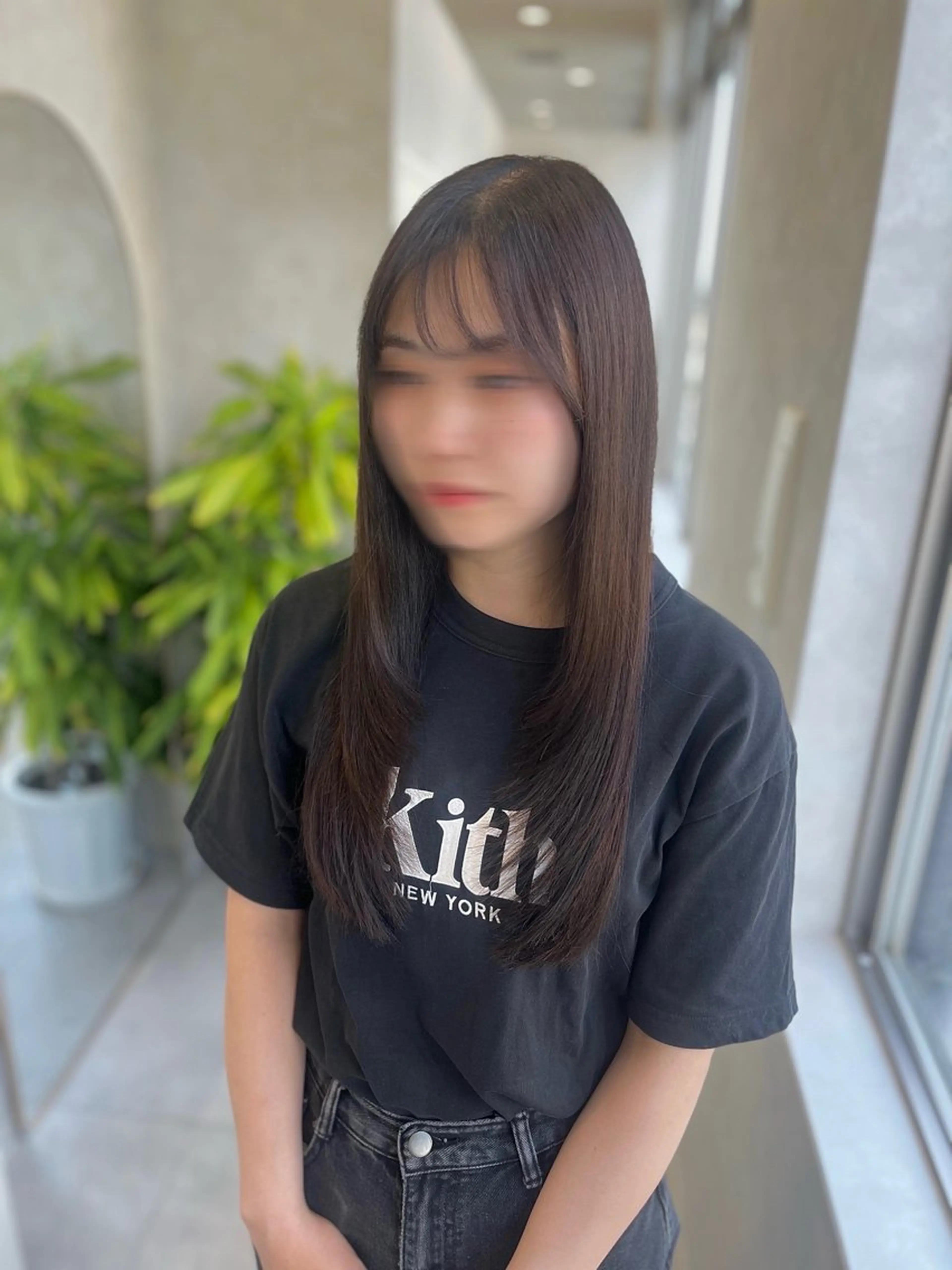 ロング 顔まわりレイヤー レイヤーカット Eleanor枚方店 /梅木雄治のヘアスタイル