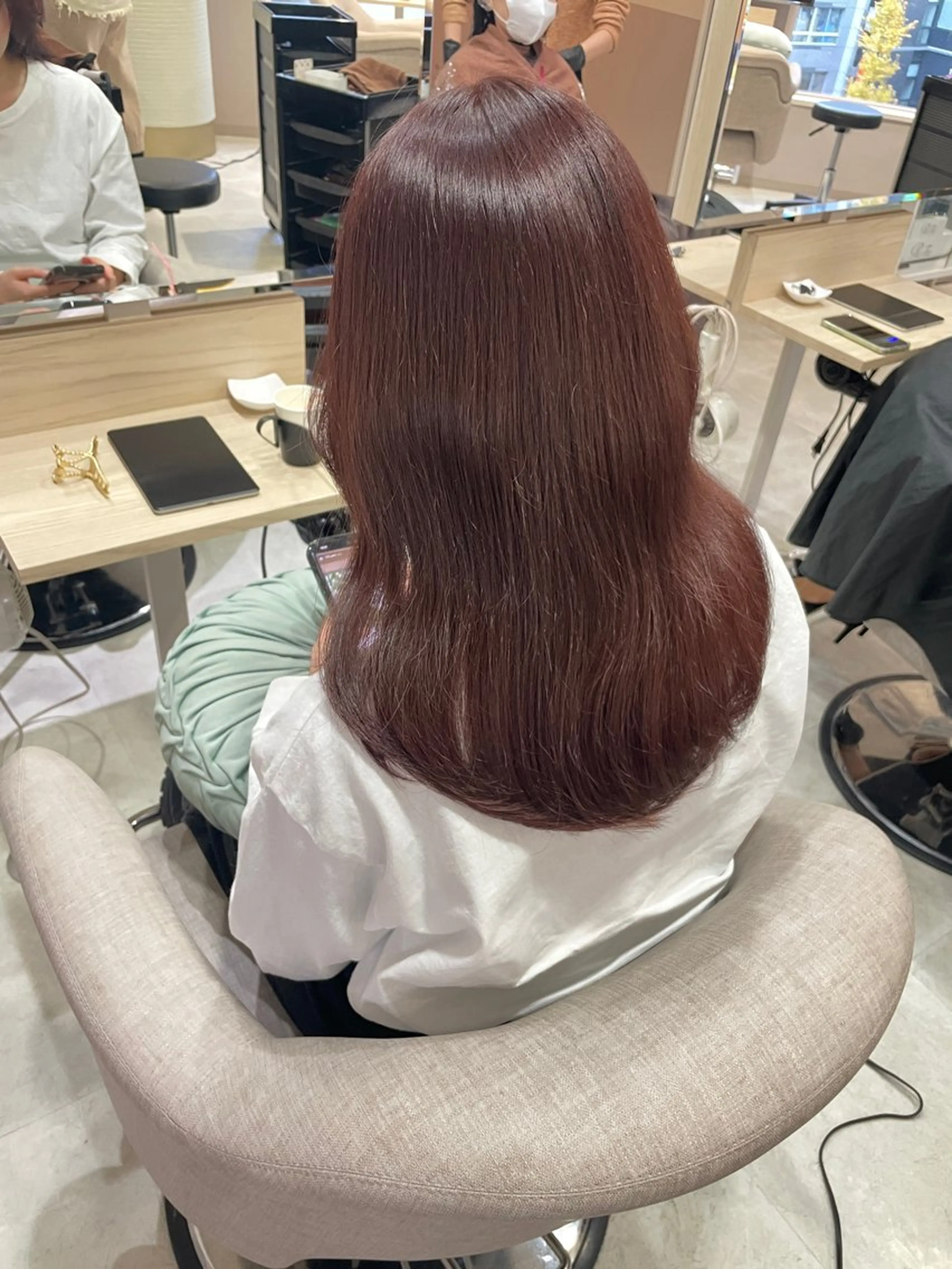 セミロング カラー カット ヘアカラー トリートメント HARUKA韓国ヘア /Luana梅田のヘアスタイル