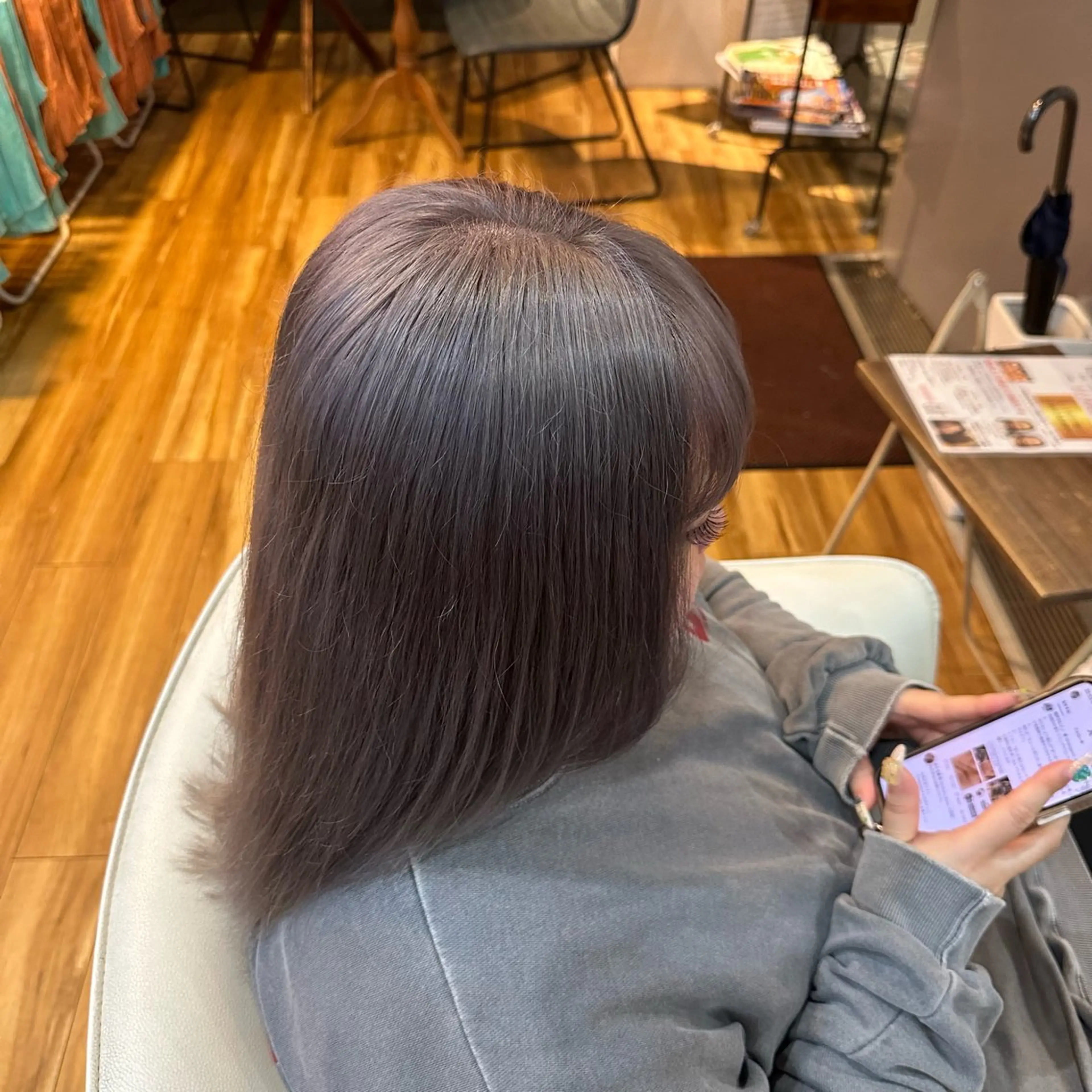 カラー シルバー 大原 正寛のヘアスタイル