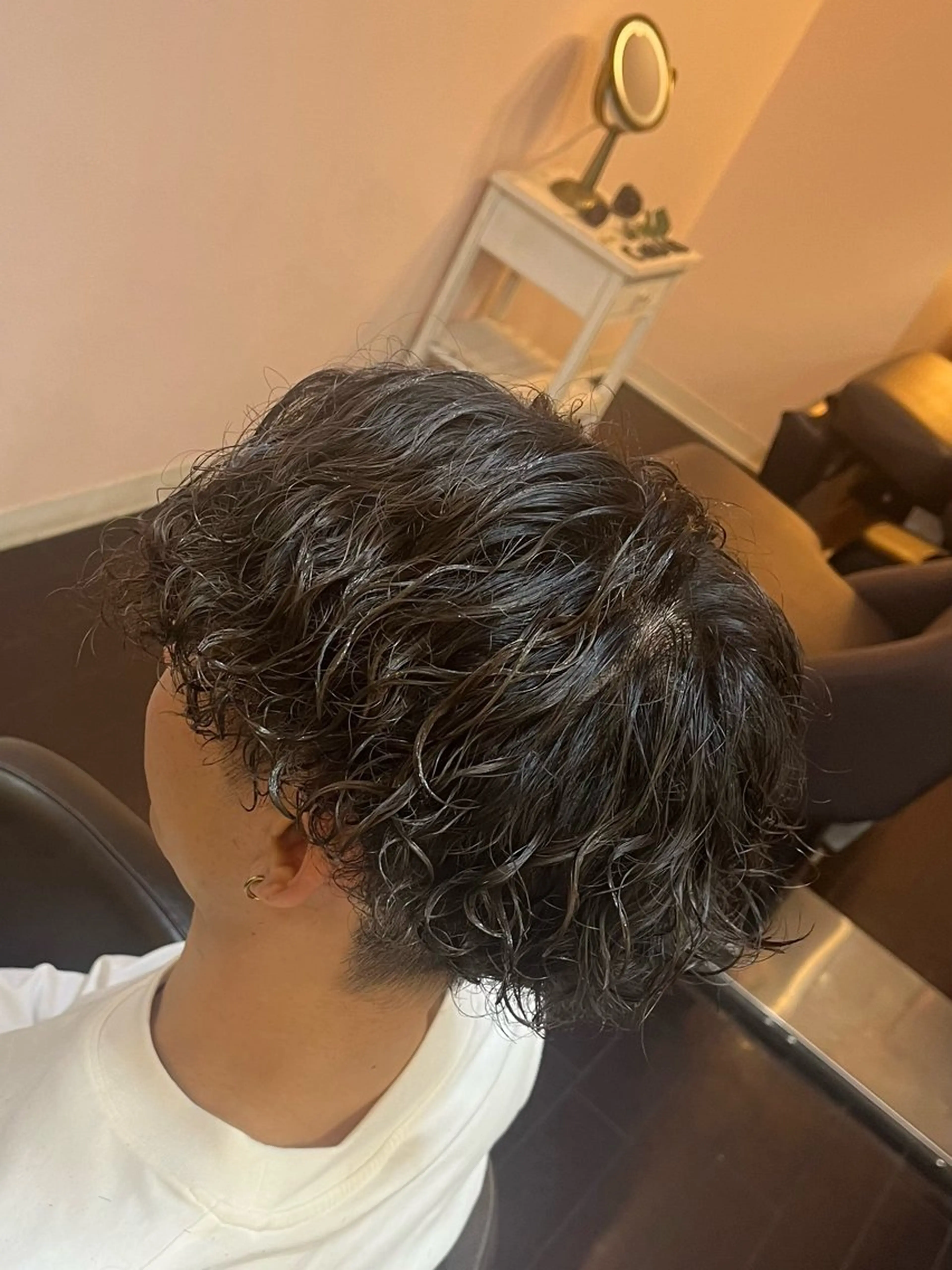 ミディアム パーマ CuMARi所属・予約の98%パーマ 🌈men's専門店のヘアスタイル