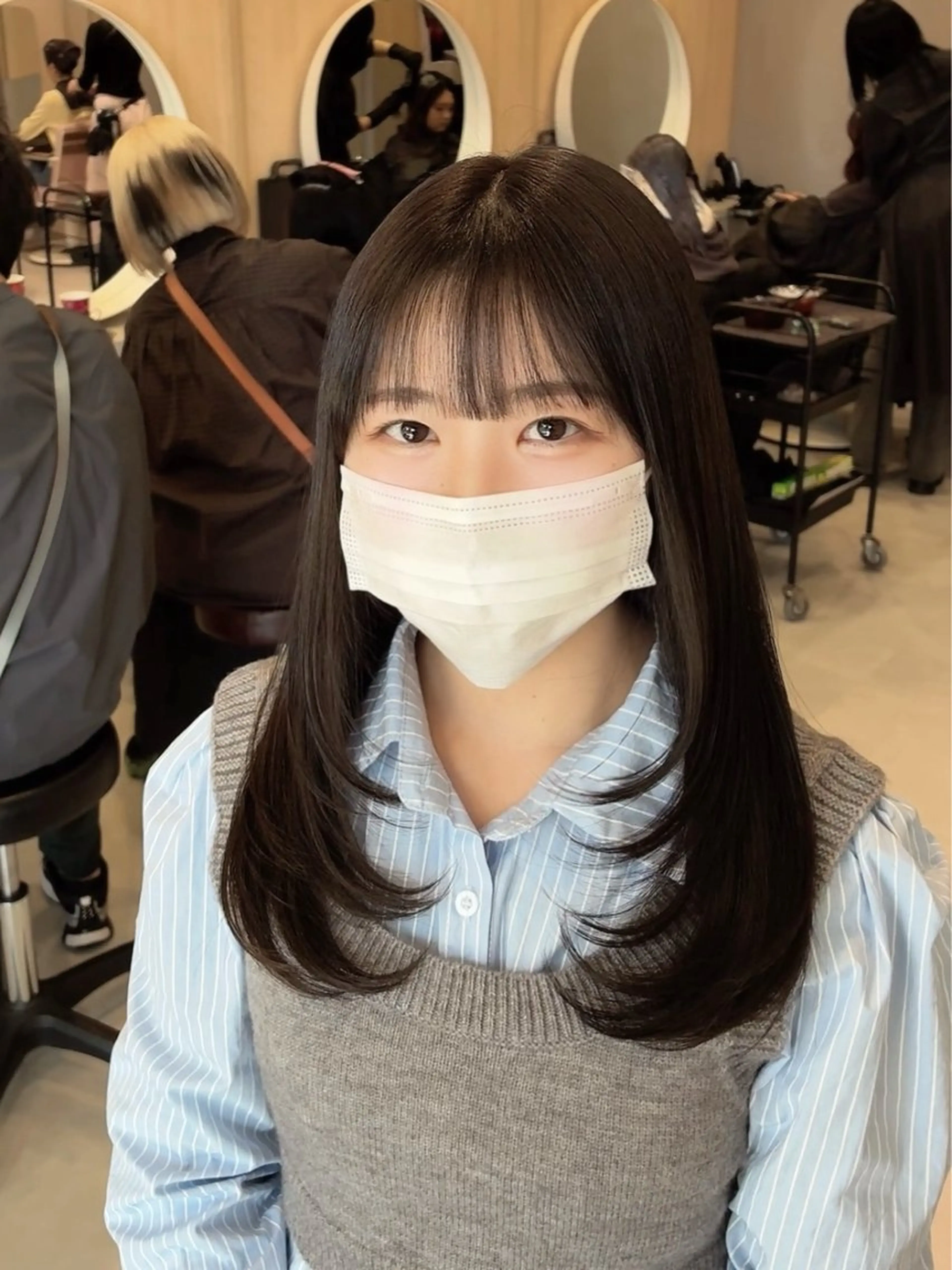 小顔×韓国レイヤー/ 骨格診断/Rikuのヘアスタイル