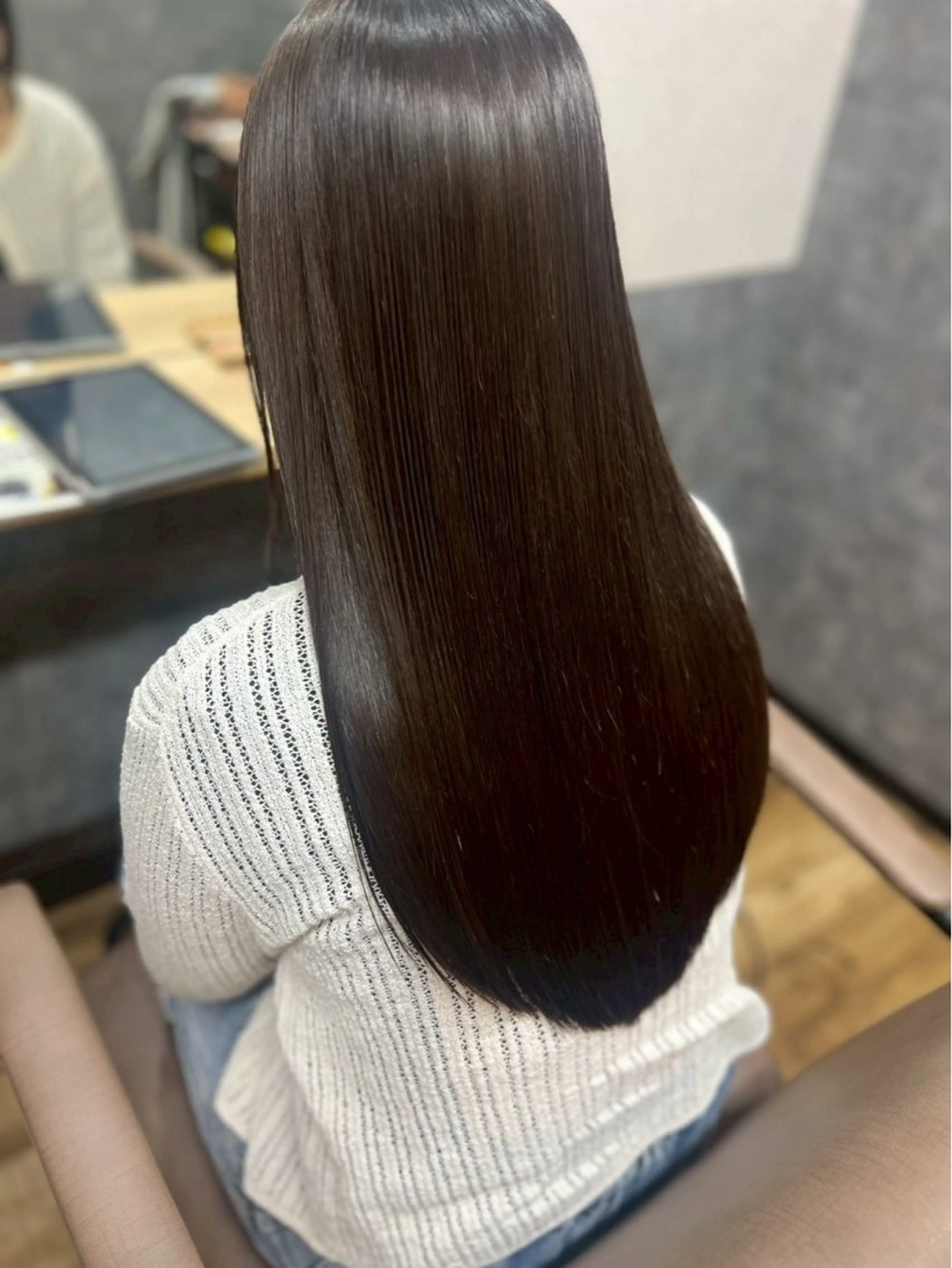 💟縮毛矯正 (シャンプーブロー込)の写真