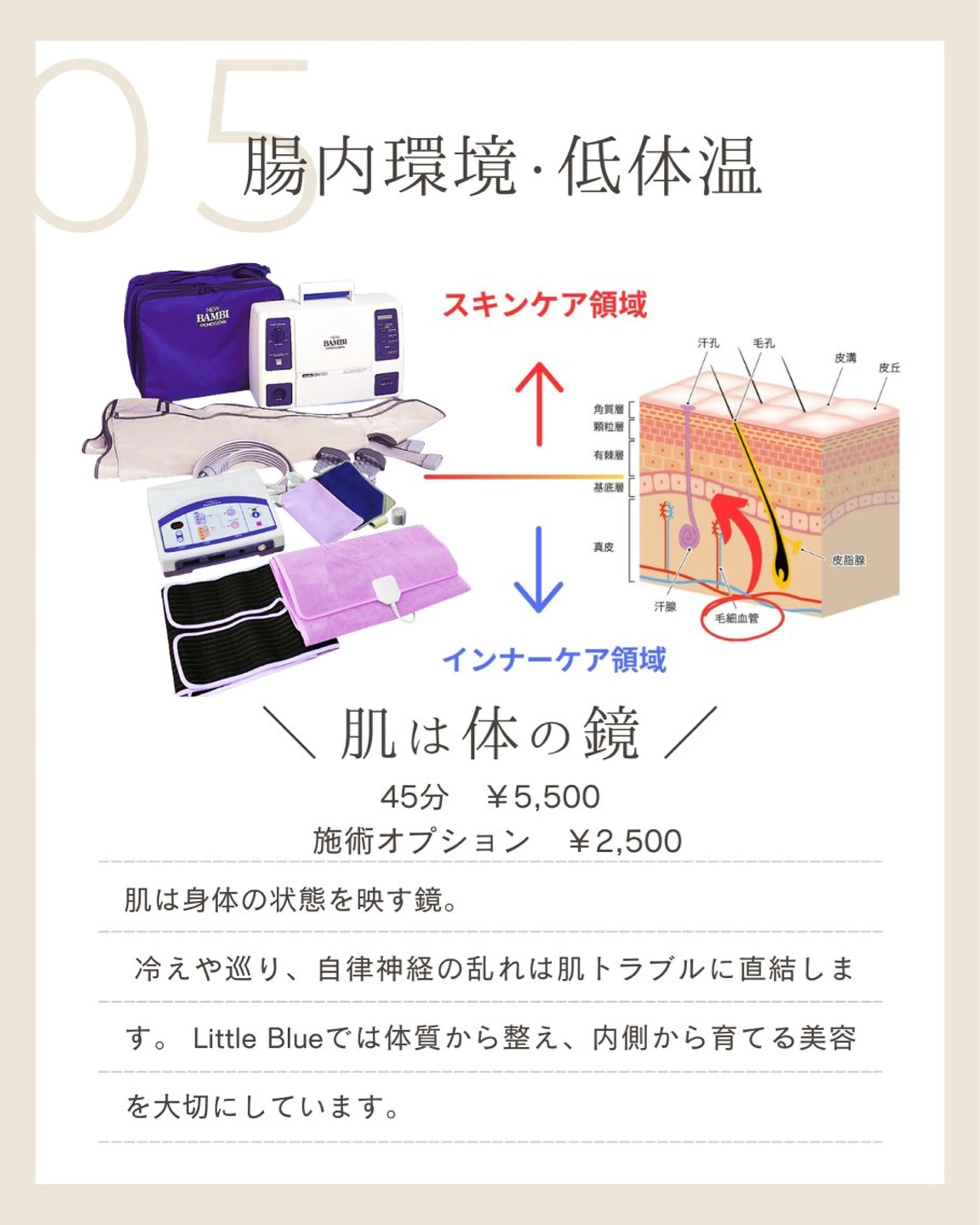 韓国美容専門店 LittleBlueのエステ・リラクイメージ