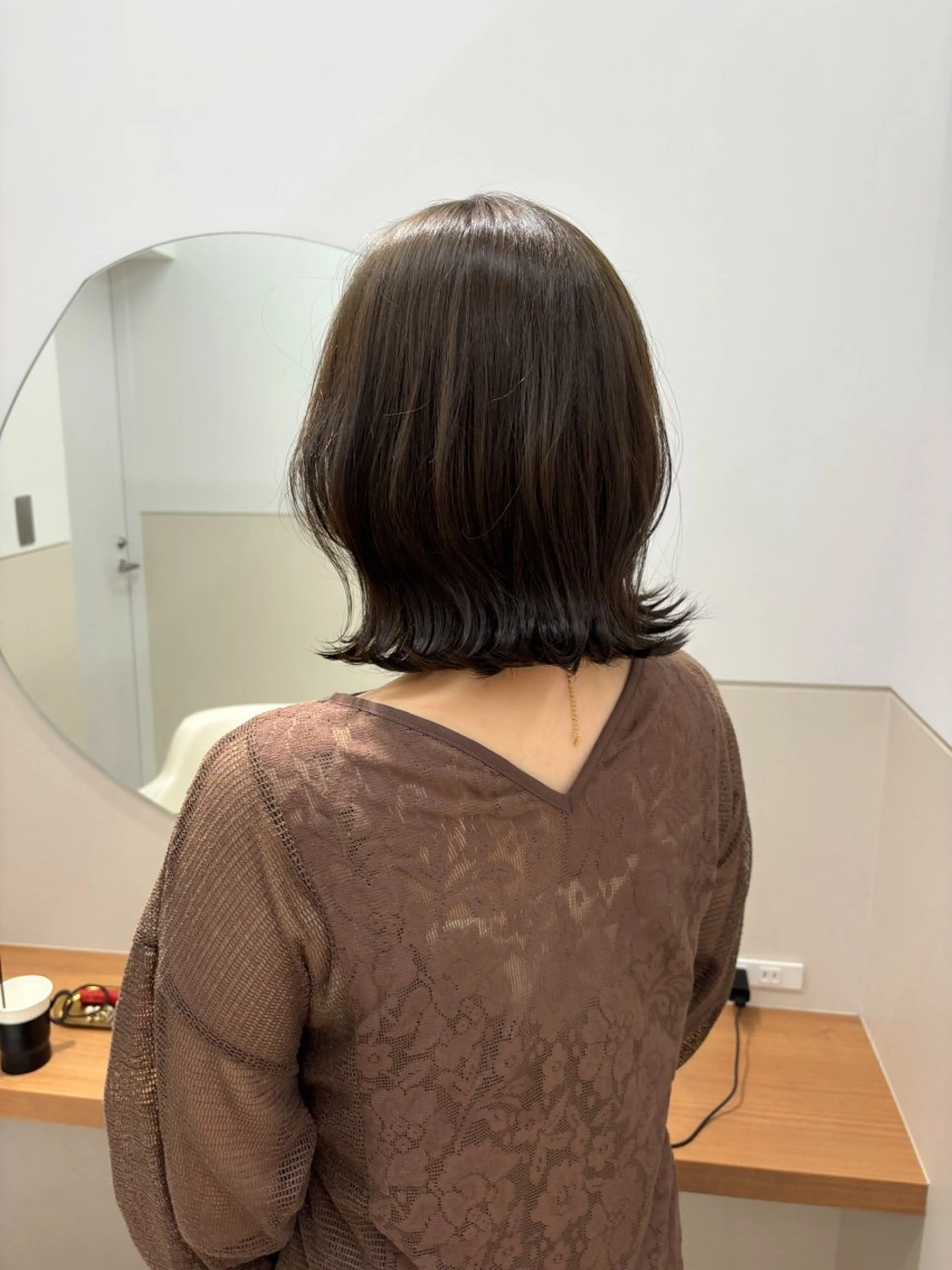 ミディアム カラー ヘアカラー トリートメント 透明感color🍃 Kurumiのヘアスタイル