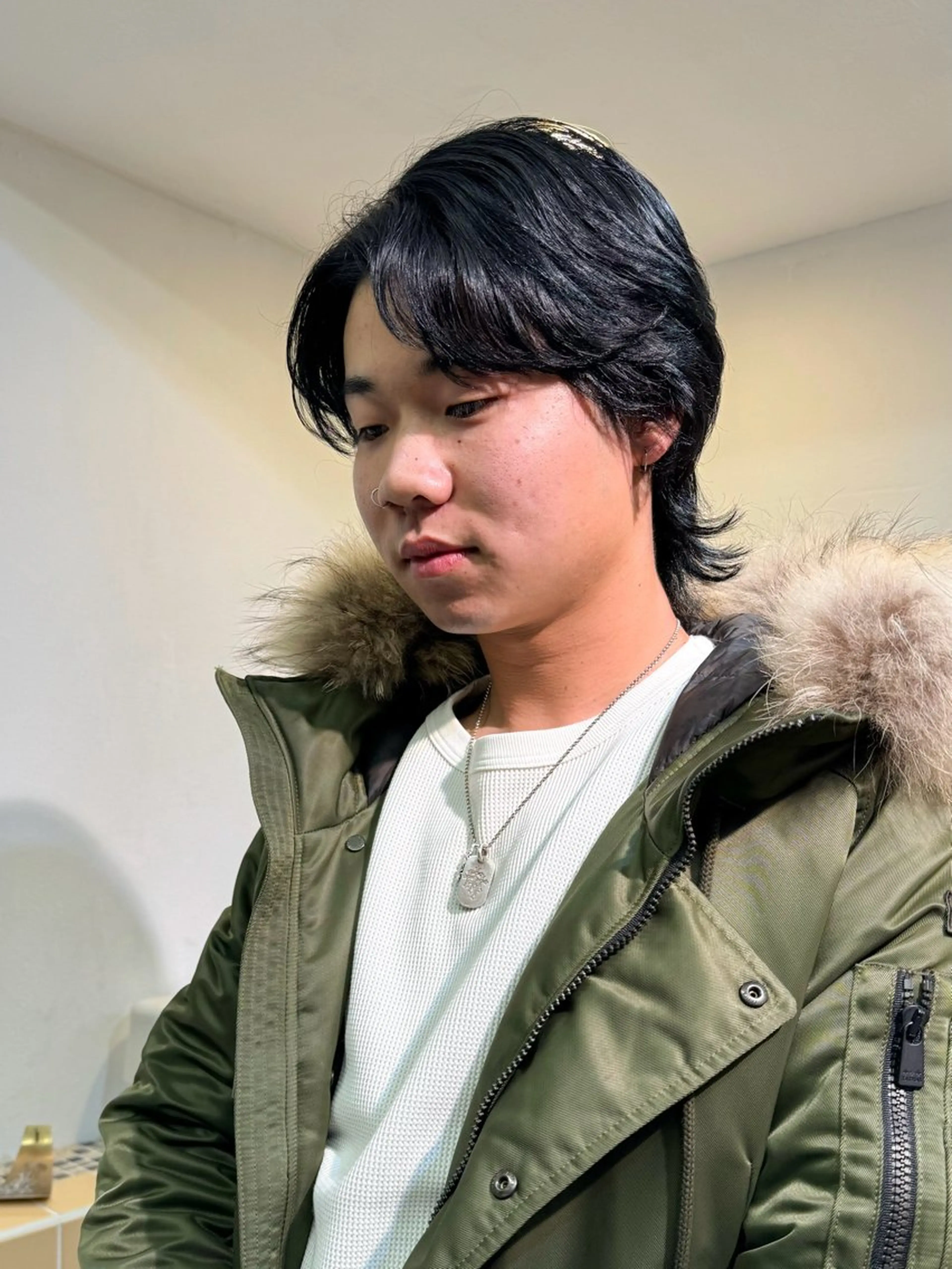 メンズ メンズウルフカット ウルフカット カット Seeknext // Rukaのヘアスタイル