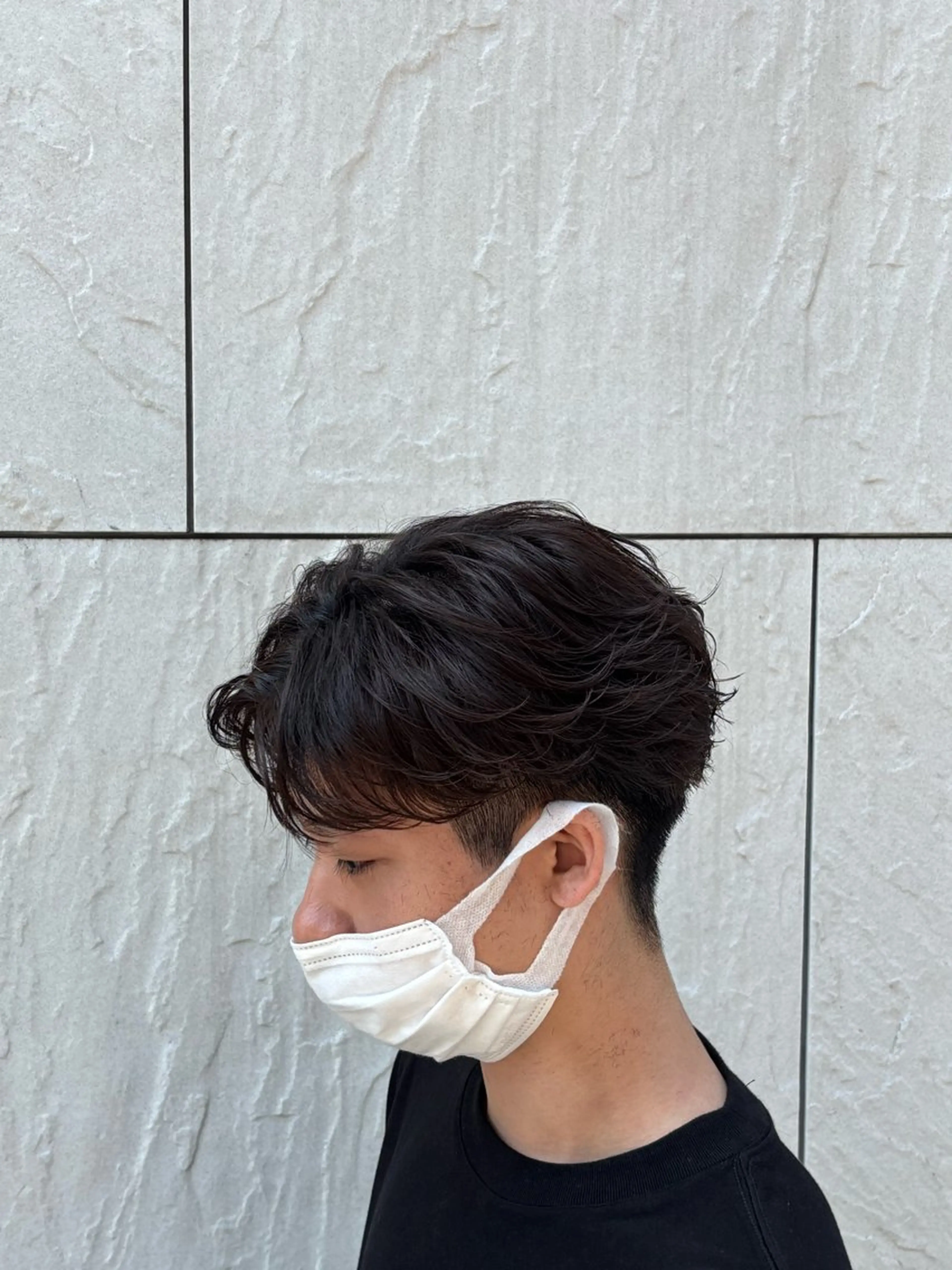 カット＋フェザーパーマの写真