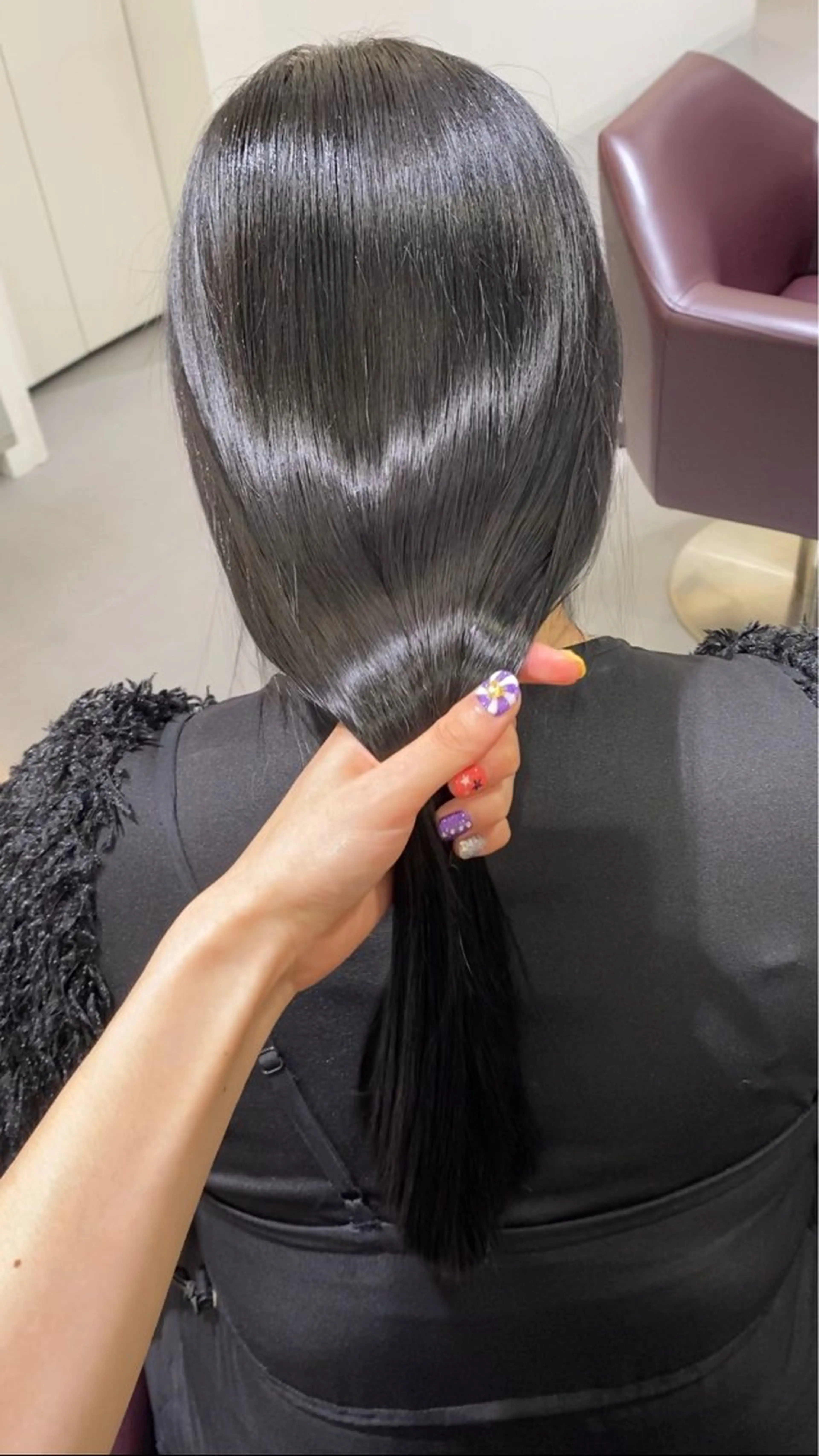 ロング カット トリートメント ️🫧透明感カラー& 髪質改善🎀いさきのヘアスタイル