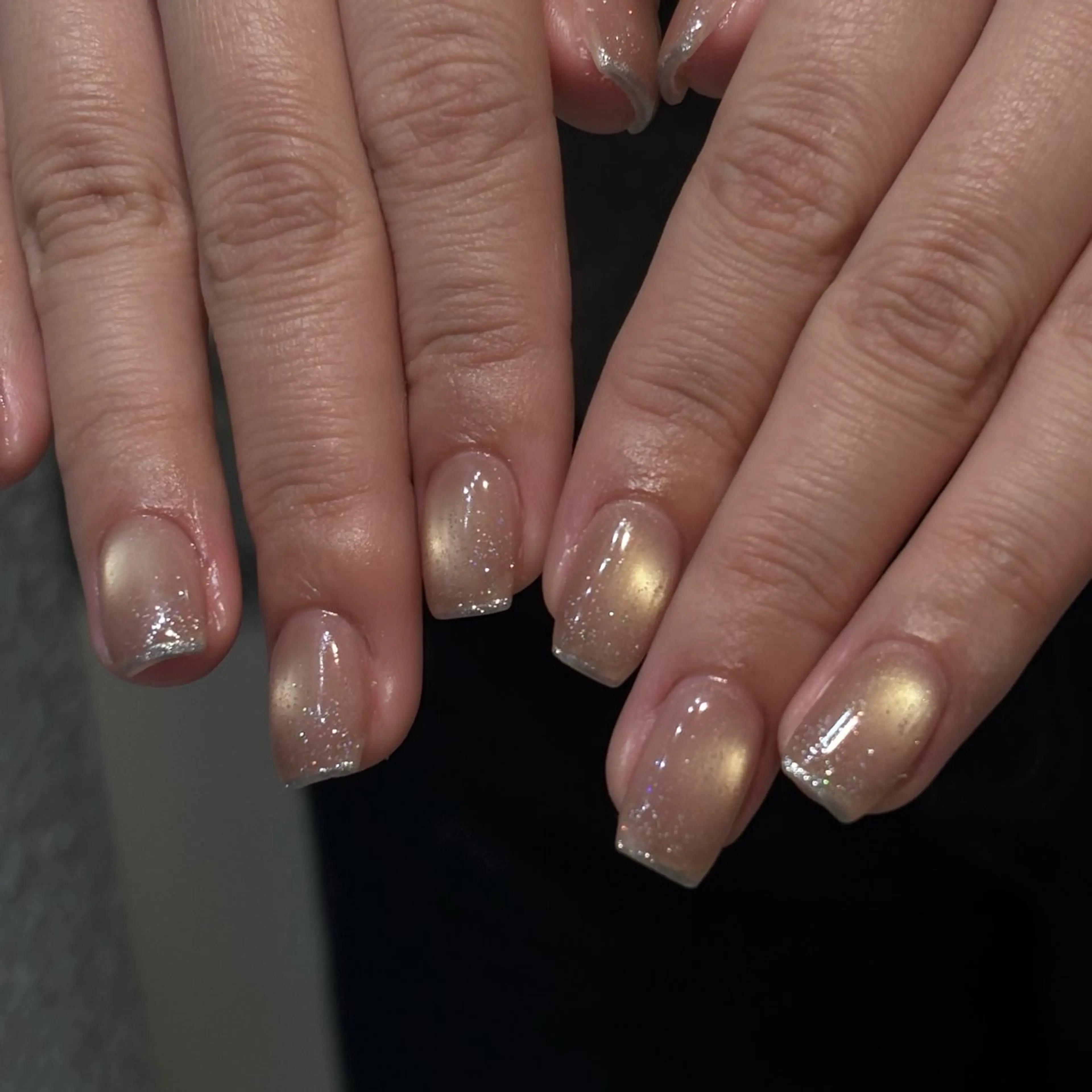 ネイル フラッシュネイル フラッシュマグ フレンチネイル ハンドネイル 🩰ミキ/韓国♡ girlyネイル🩰のネイルデザイン