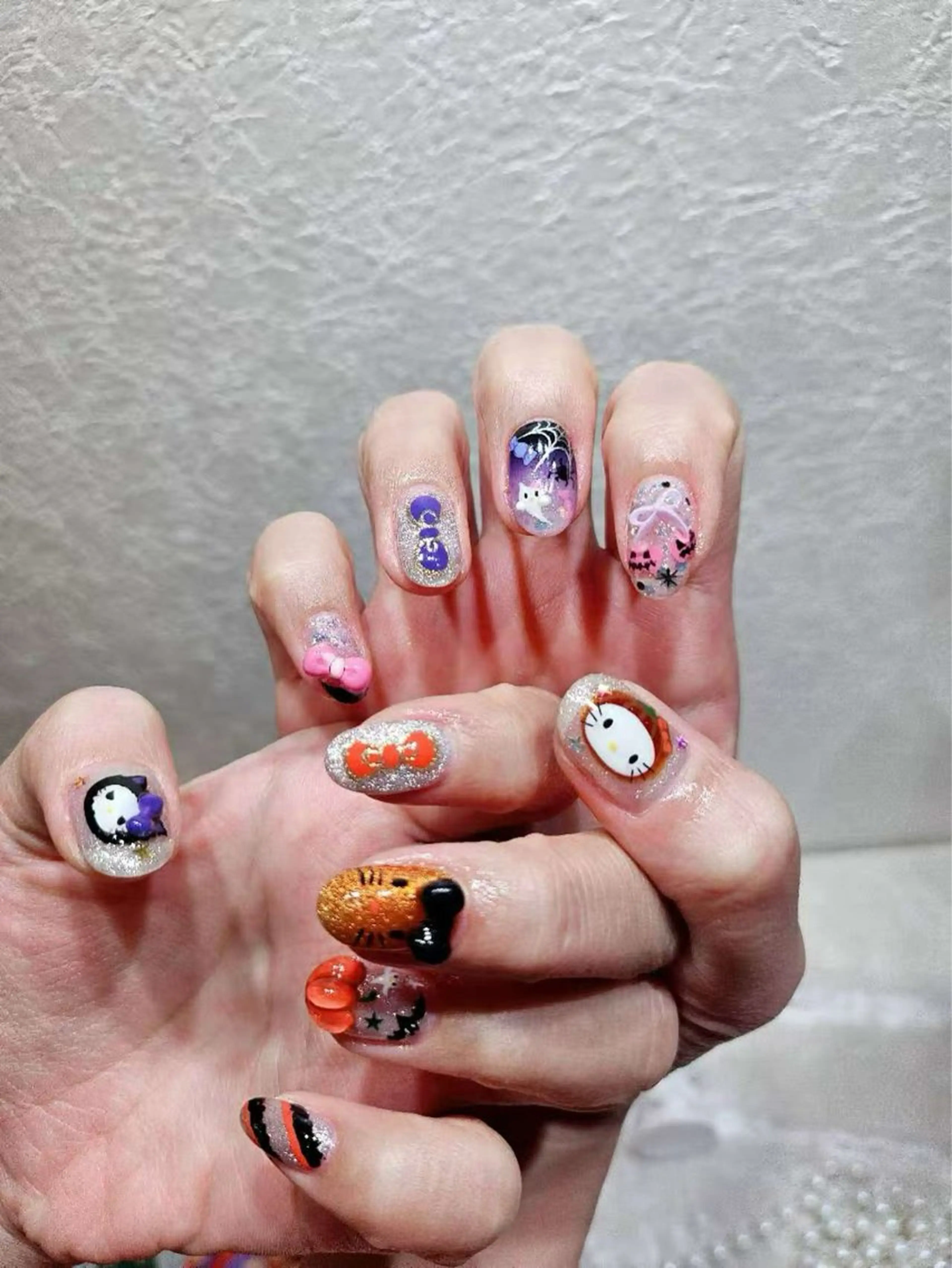 ネイル アートネイル フットネイル ジェルネイル ハート マグネットネイル Babarla　Nail　Salon所属・babarla Nailのネイルデザイン