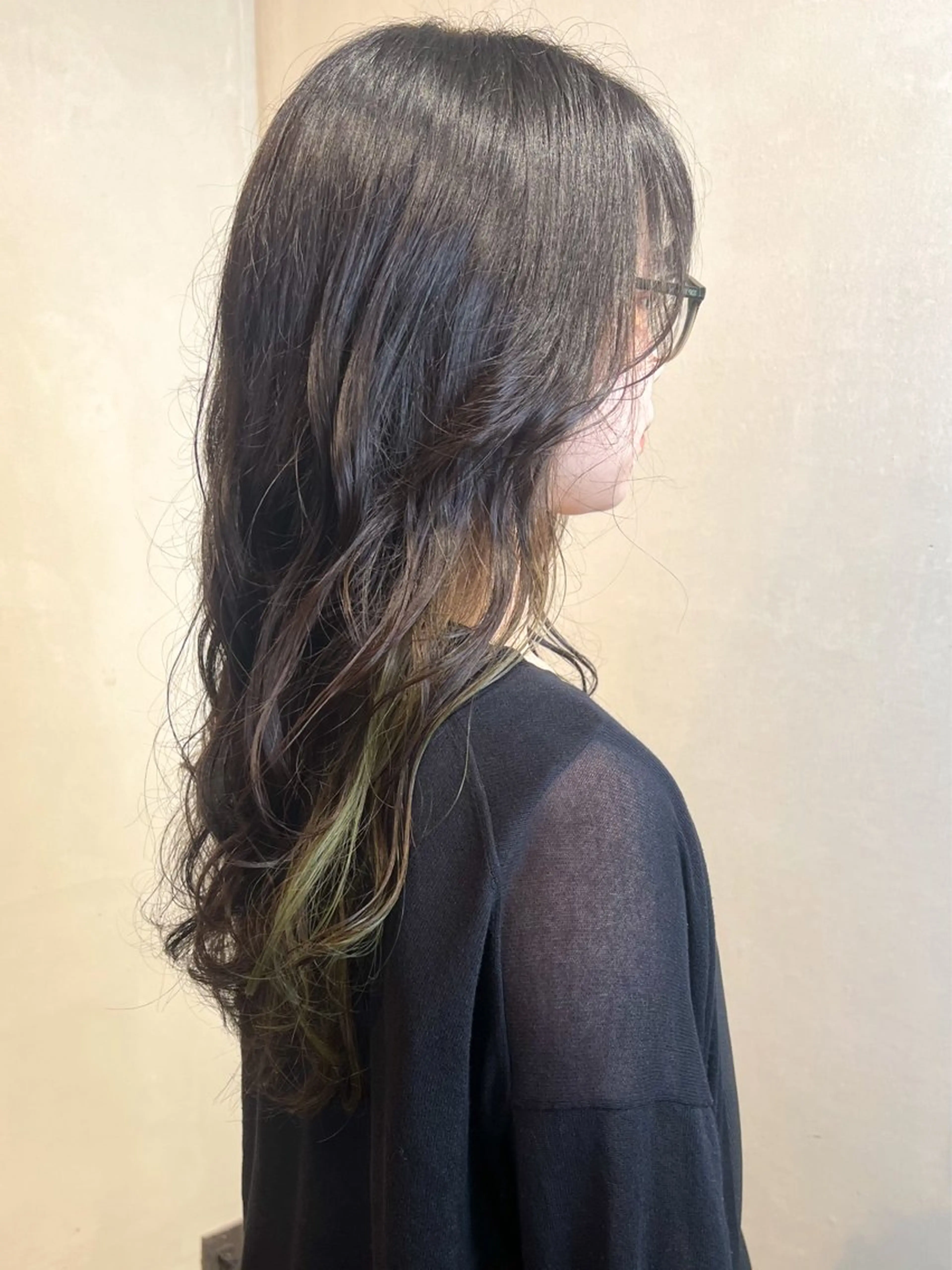 ミディアム カラー ヘアカラー Aya/四条烏丸/ インナーカラーのヘアスタイル