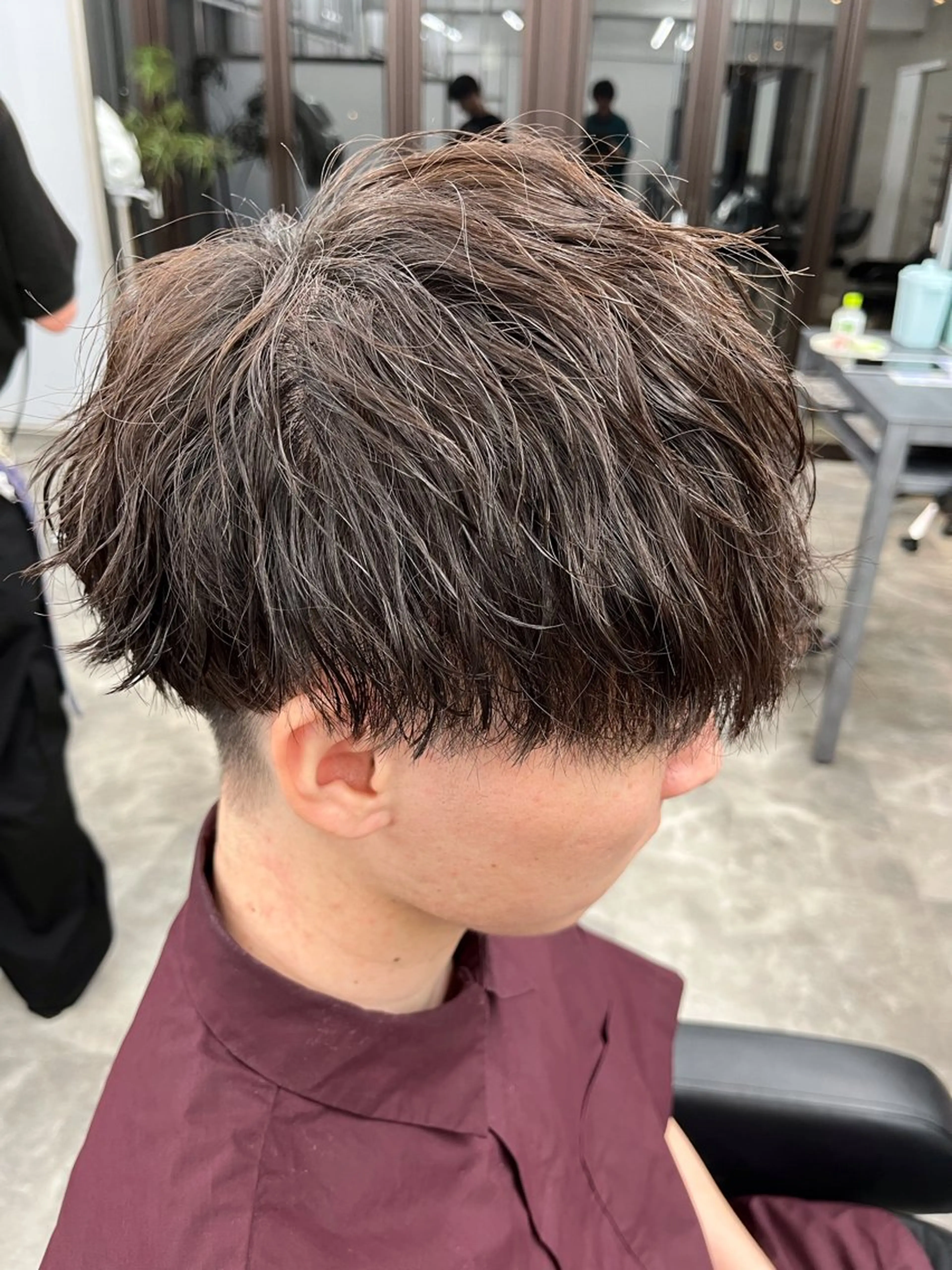 カラー パーマ メンズ カット ヘアカラー パーマ ⚡️メンズ/波巻き/ 片岡篤宣/水戸⚡️のヘアスタイル