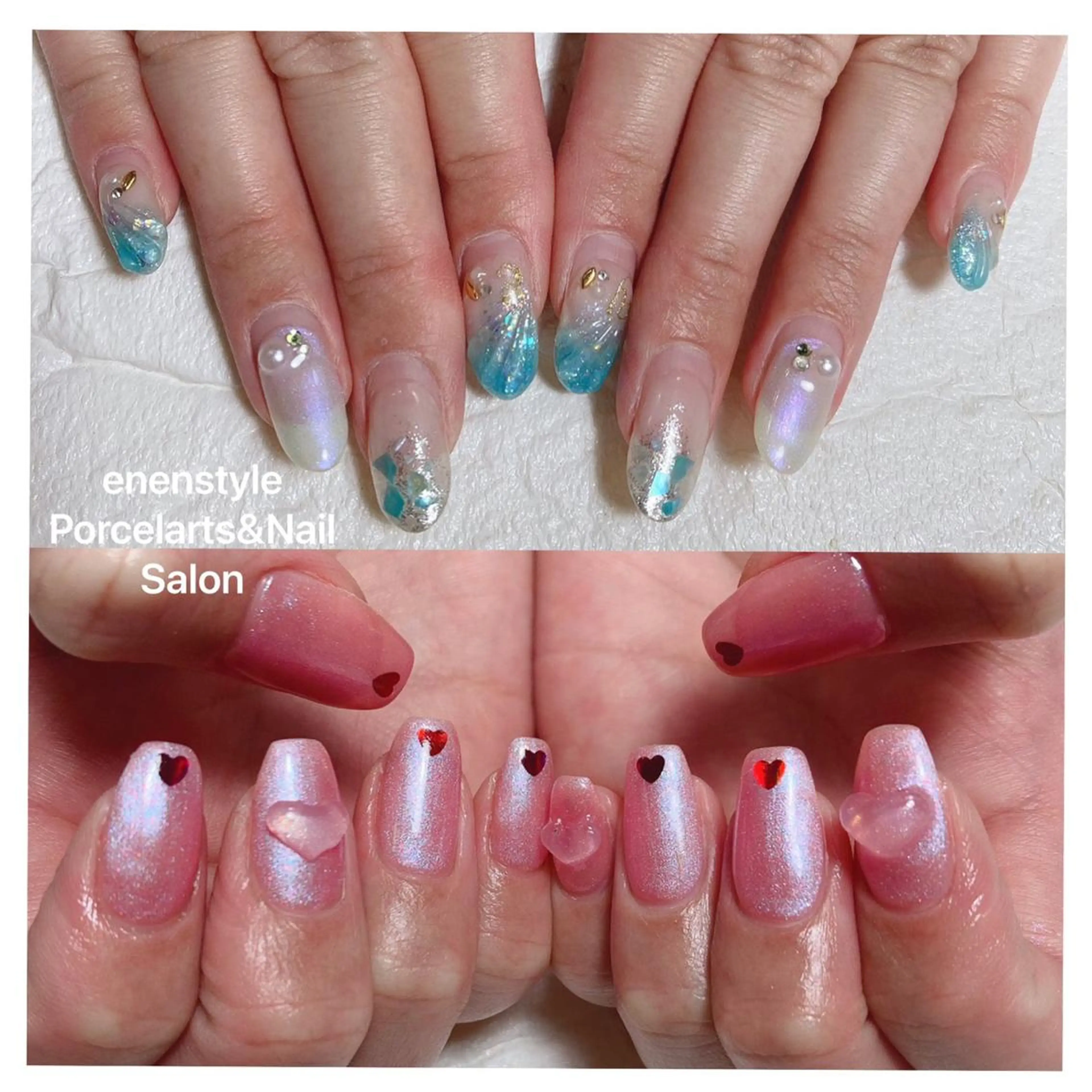 ミディアム ネイル ハンドネイル 👑enen style👑のネイルデザイン