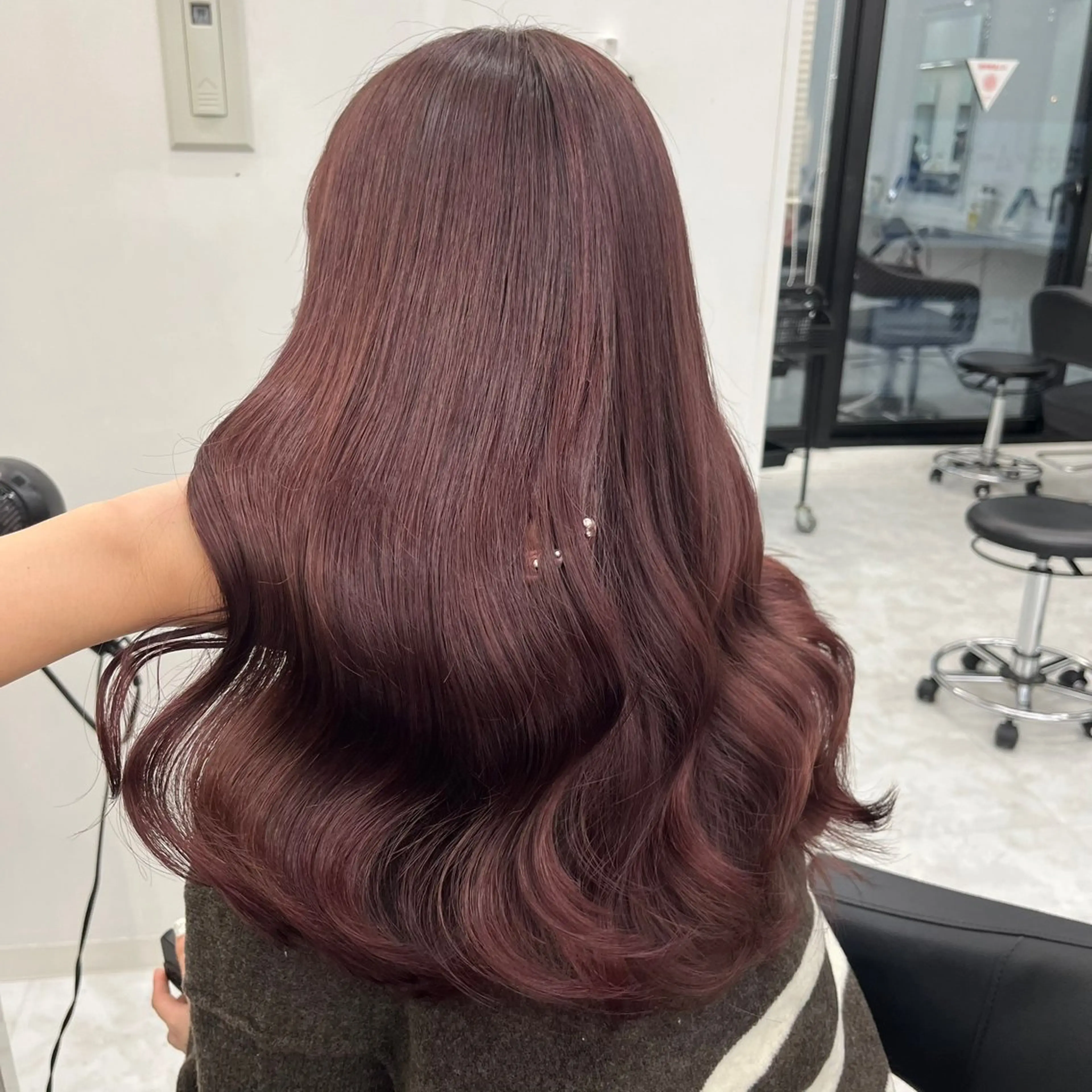 ロング カラー ヘアアレンジ ヘアカラー ヘアセット 🫧‪🎀うる艶暖色 🏹Nanako🎀のヘアスタイル