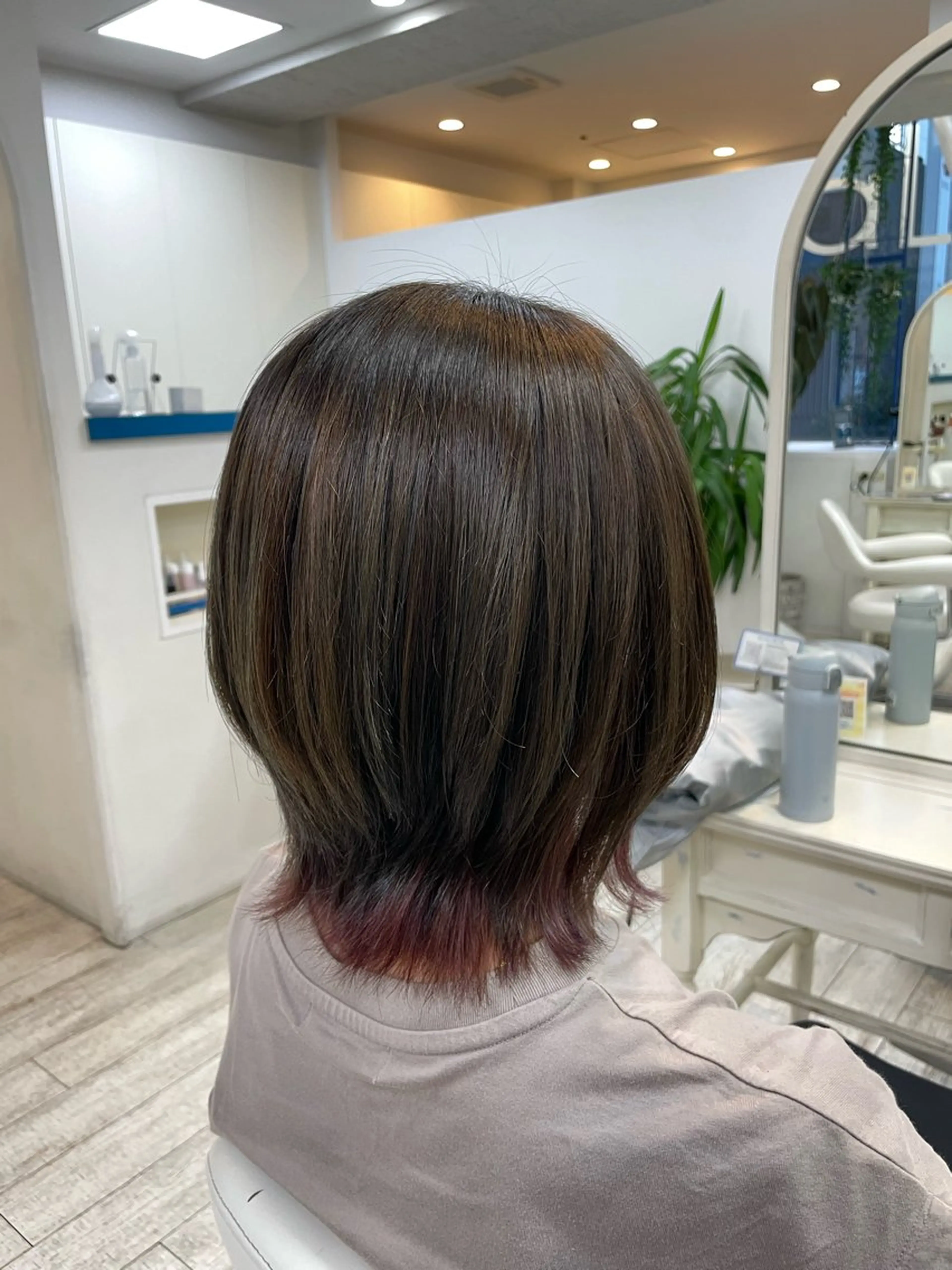 ミディアム 酸性ストレート 縮毛矯正 トリートメント 新籾 尚哉のヘアスタイル