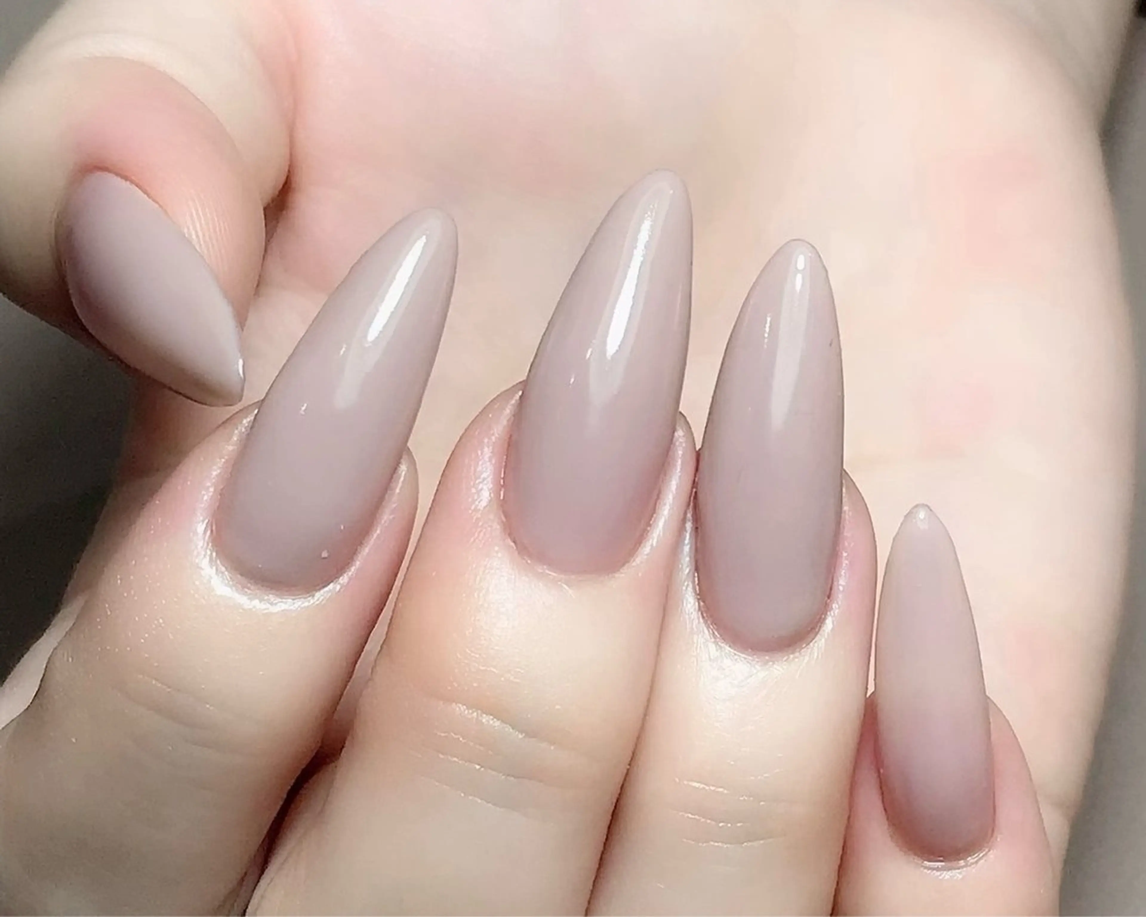 ネイル ワンカラーネイル ピンク ピンクベージュ スカルプネイル toki 横浜✨天王町のネイルデザイン