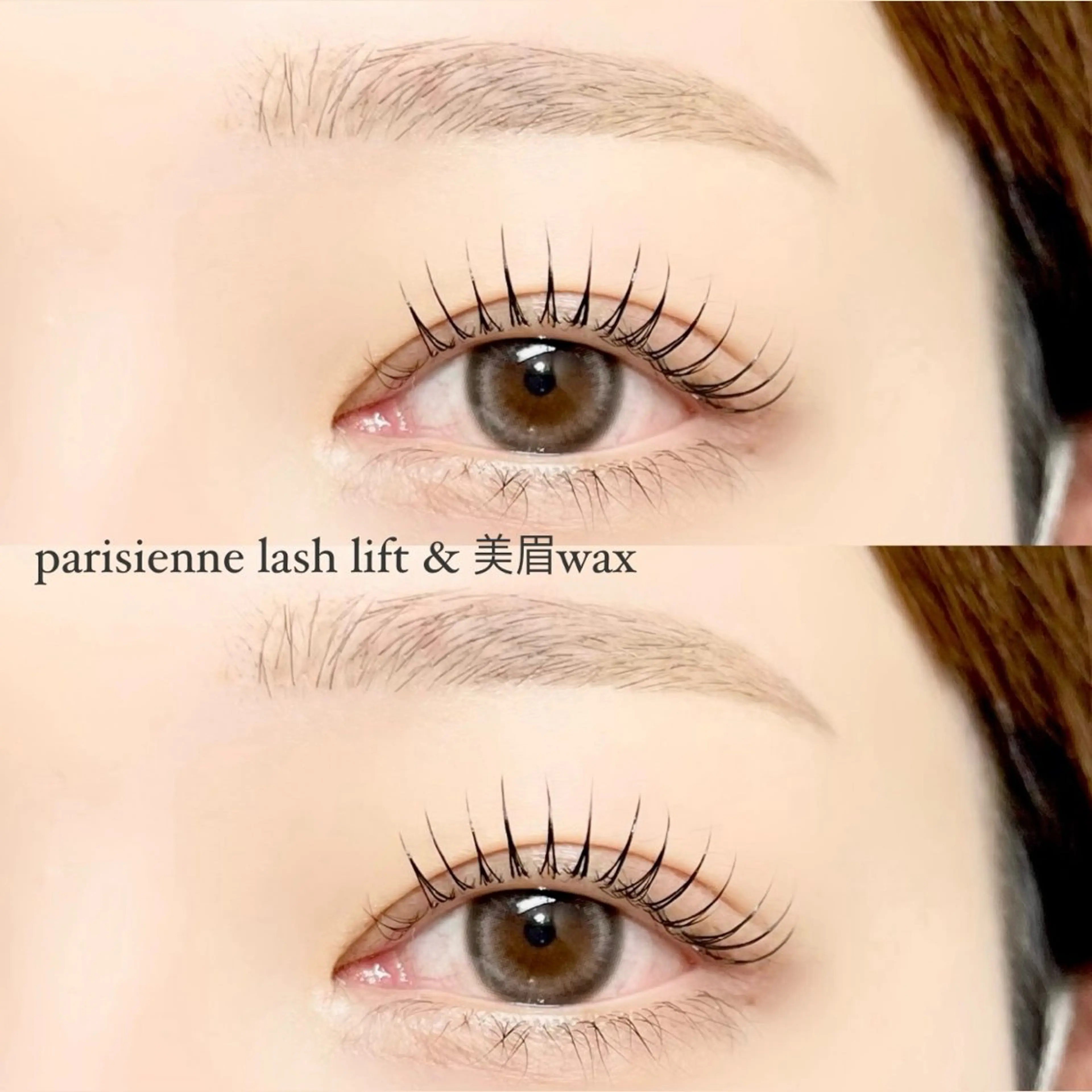 【パリジェンヌ×眉毛waxセット】🪴まつ毛コーティング、眉毛メイク付き♡/2回目以降+500円の写真