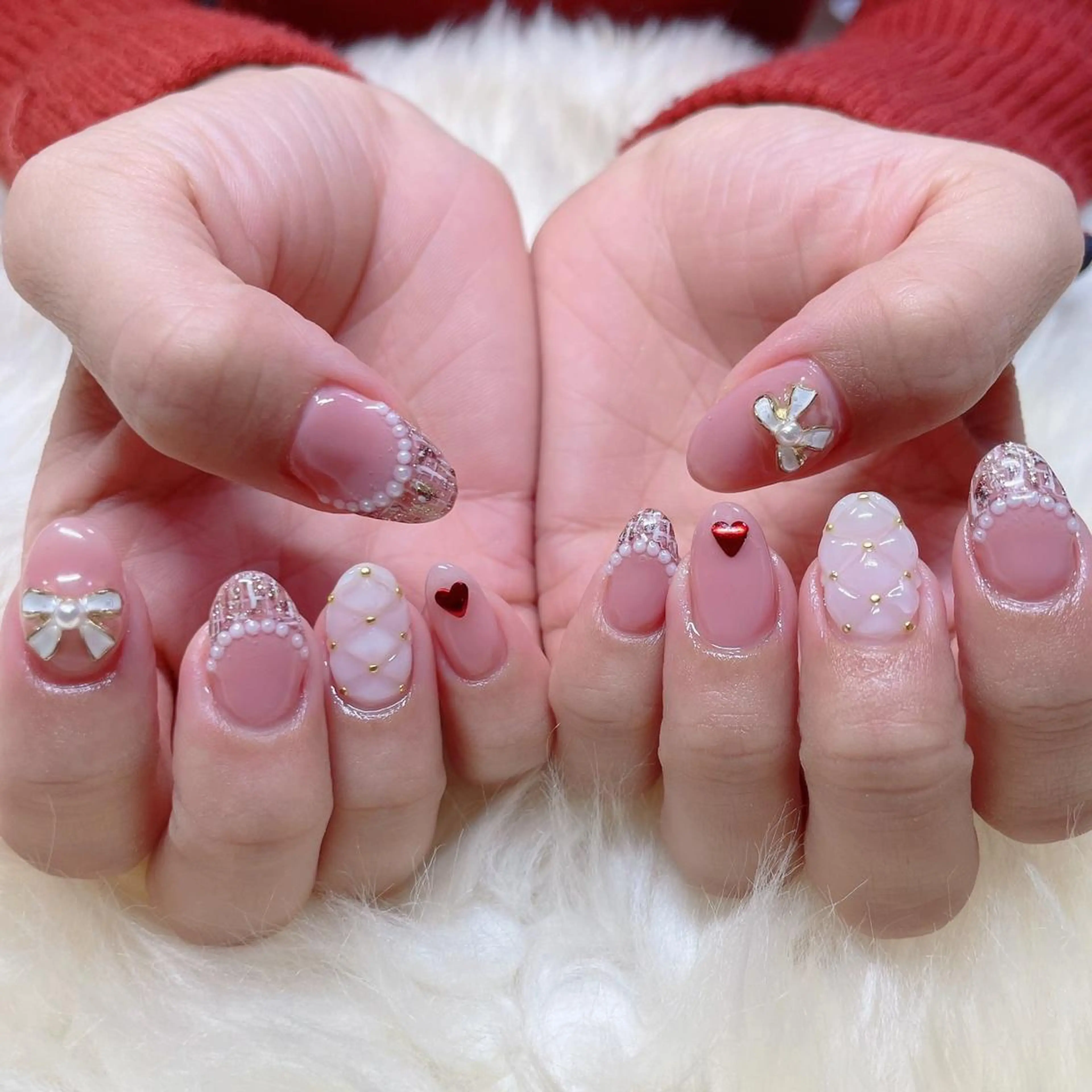 セミロング ハンドネイル ハンドケア 💜MIYA nail川崎店のネイルデザイン