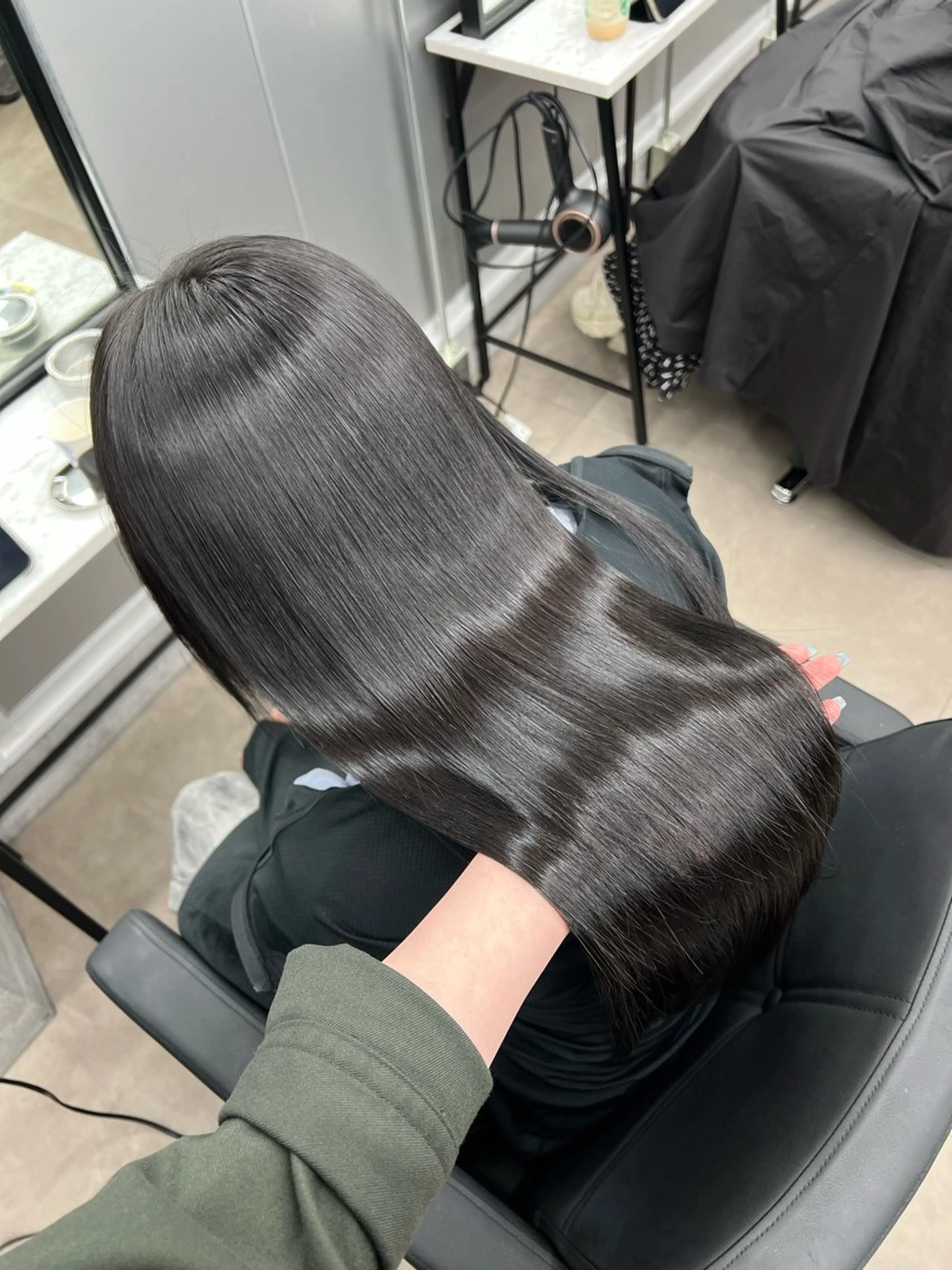 ロング 髪質改善 トリートメント カット 縮毛矯正 トリートメント 🩶髪質改善/新宿 /saaya🩶のヘアスタイル