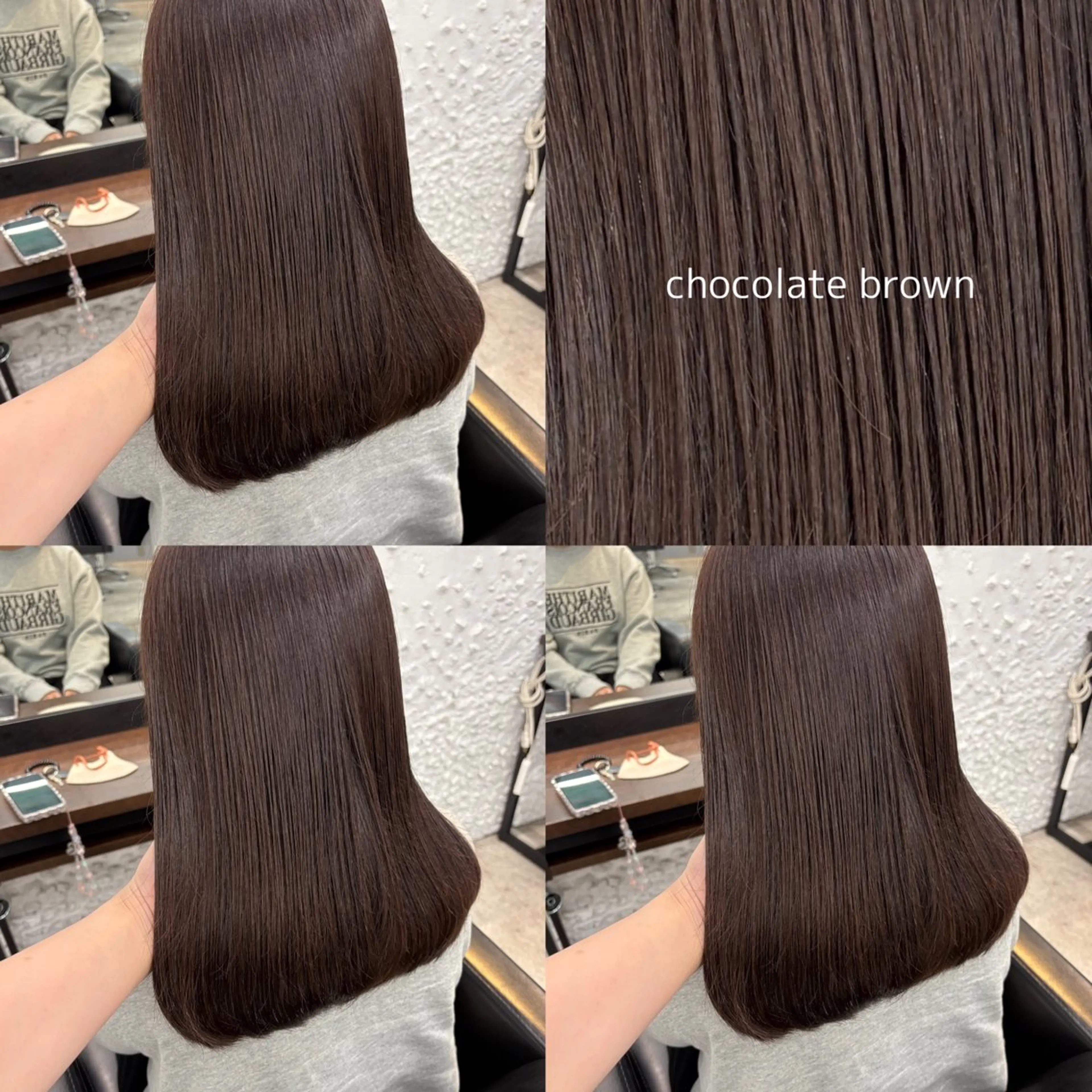 セミロング カラー ブラウンカラー チョコレートブラウン ヘアカラー blink所属・暖色/ブラウン/ 透明感/ゆうかのヘアスタイル