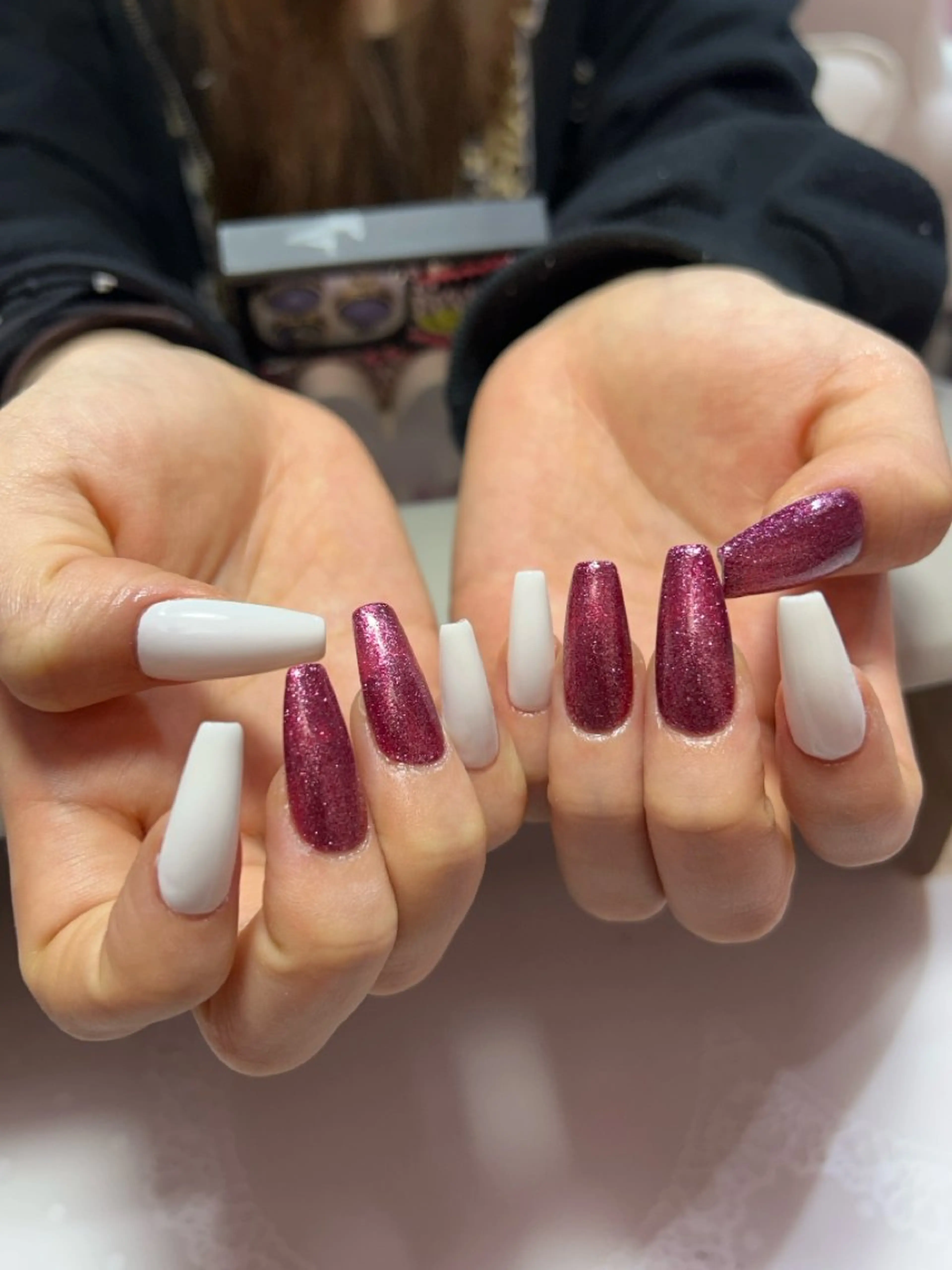 ネイル ラメ(グリッター) ワンカラーネイル ネイルチップ 柳舘 まつりのネイルデザイン