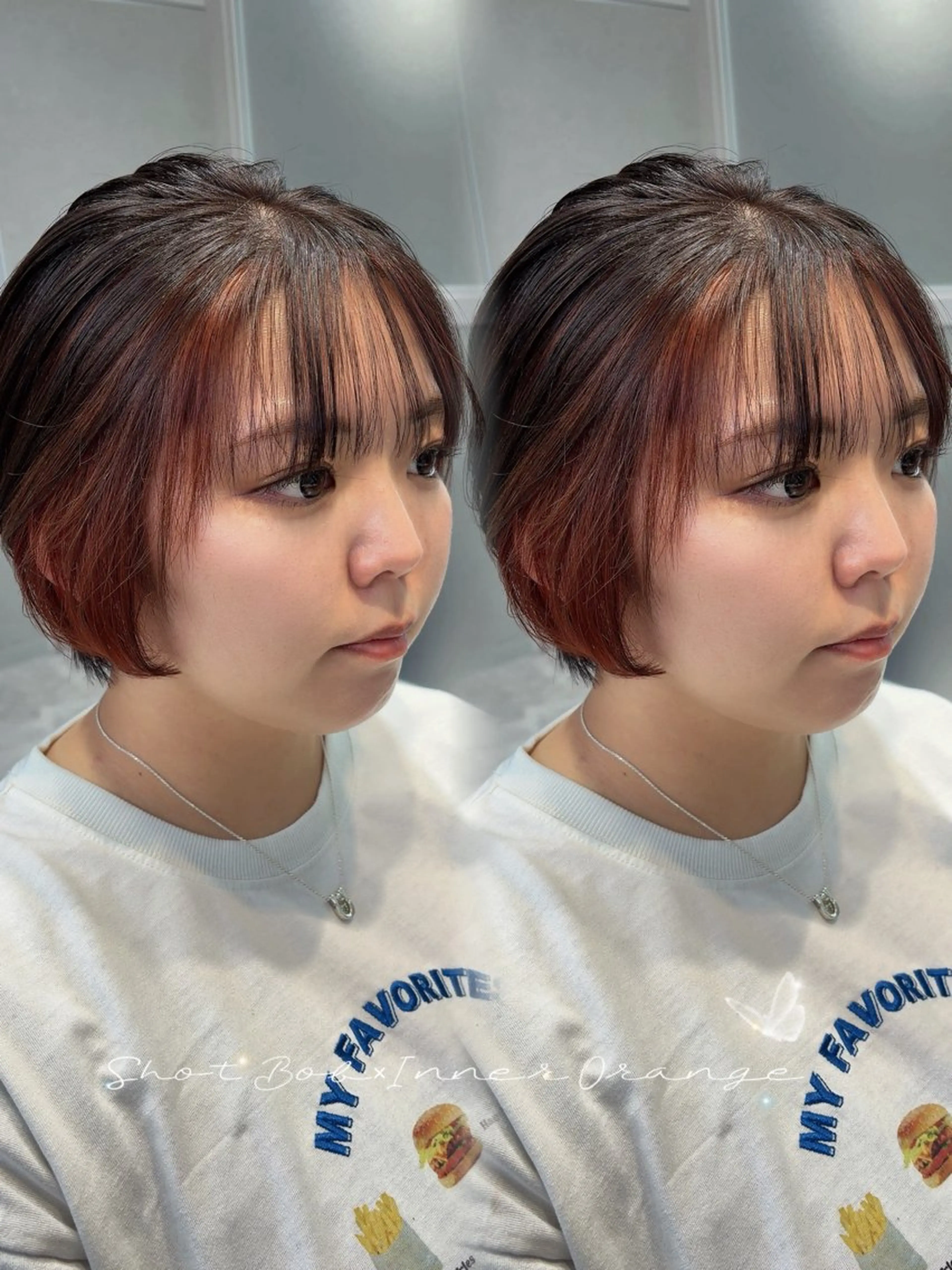 ショート カラー カット ヘアカラー トリートメント 井上 真子のヘアスタイル