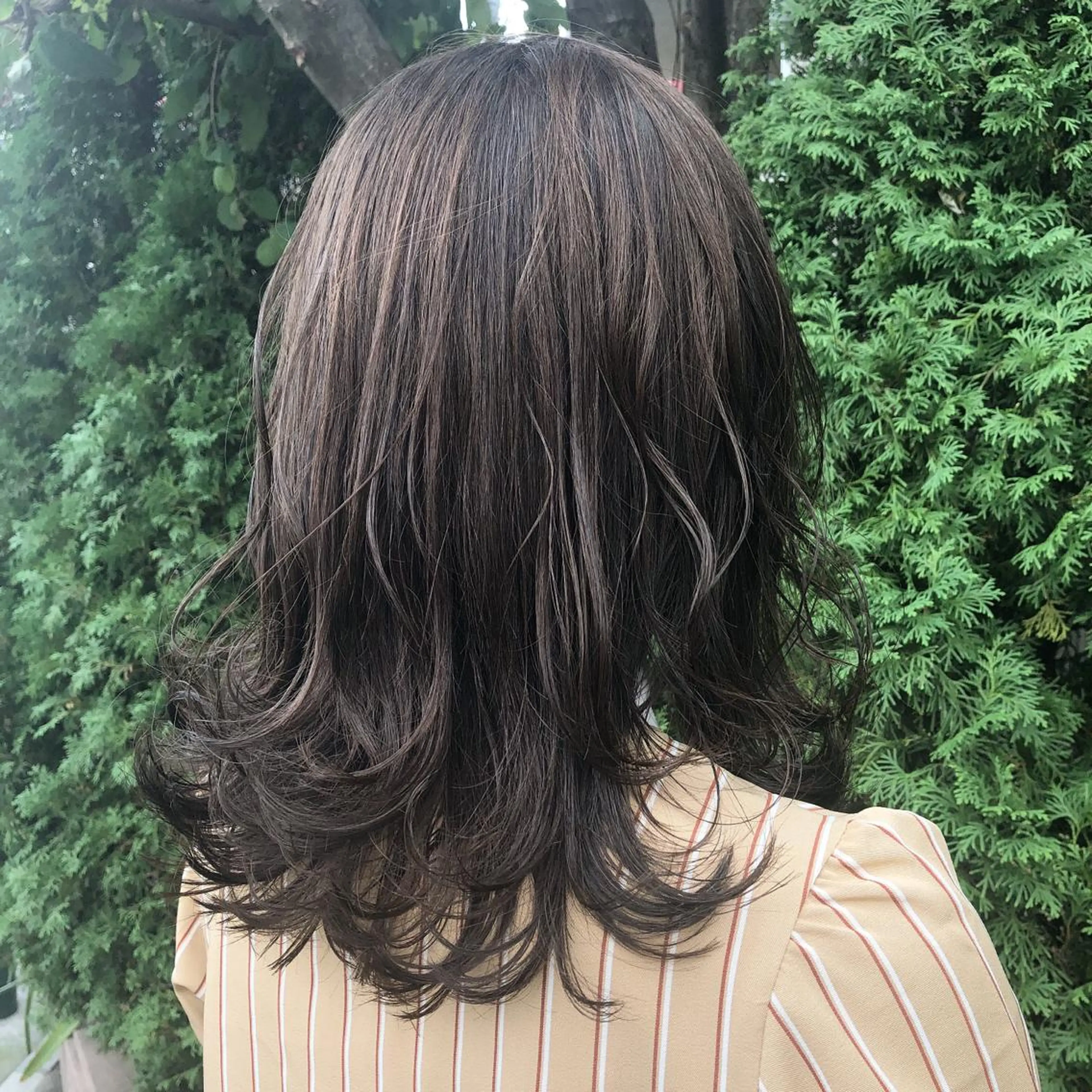 セミロング sano sayakaのヘアスタイル