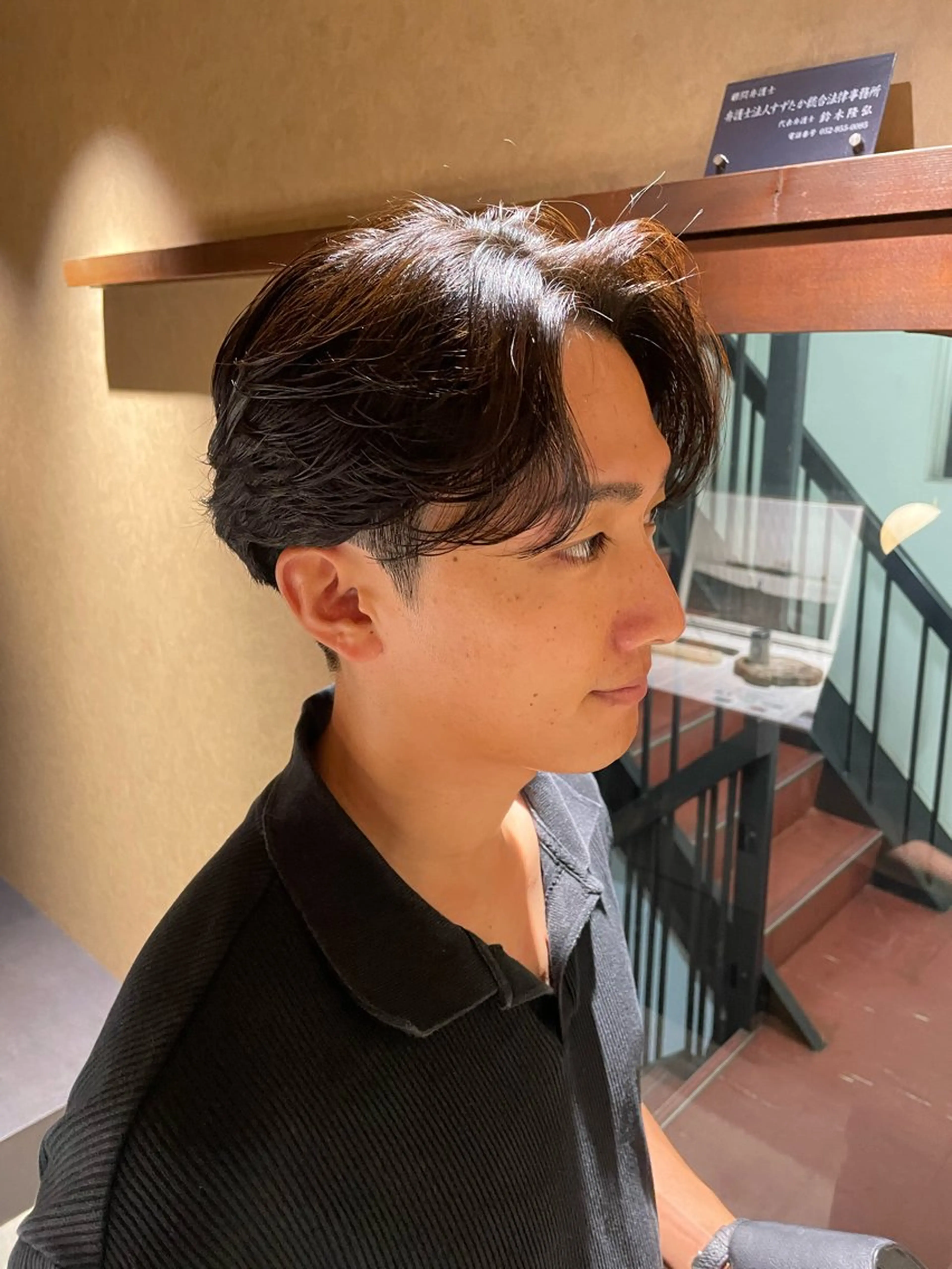 メンズ カット パーマ itsuki ／ 曲がる縮毛矯正のヘアスタイル