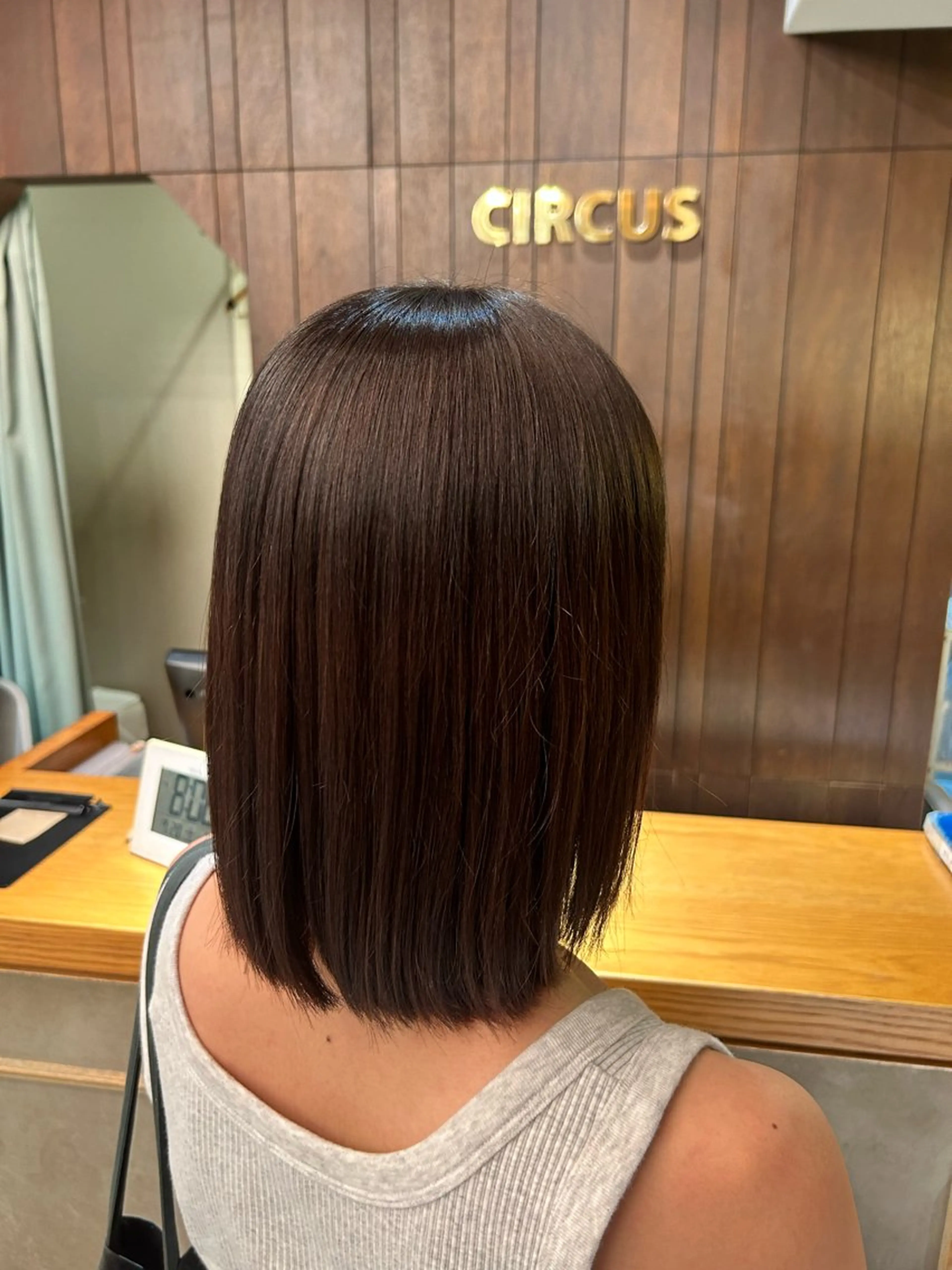 ミディアム カラー ブラウンカラー CIRCUS by BEAUTRIUM 青山所属・🌀ルカ ショートパーマ 🌀のヘアスタイル