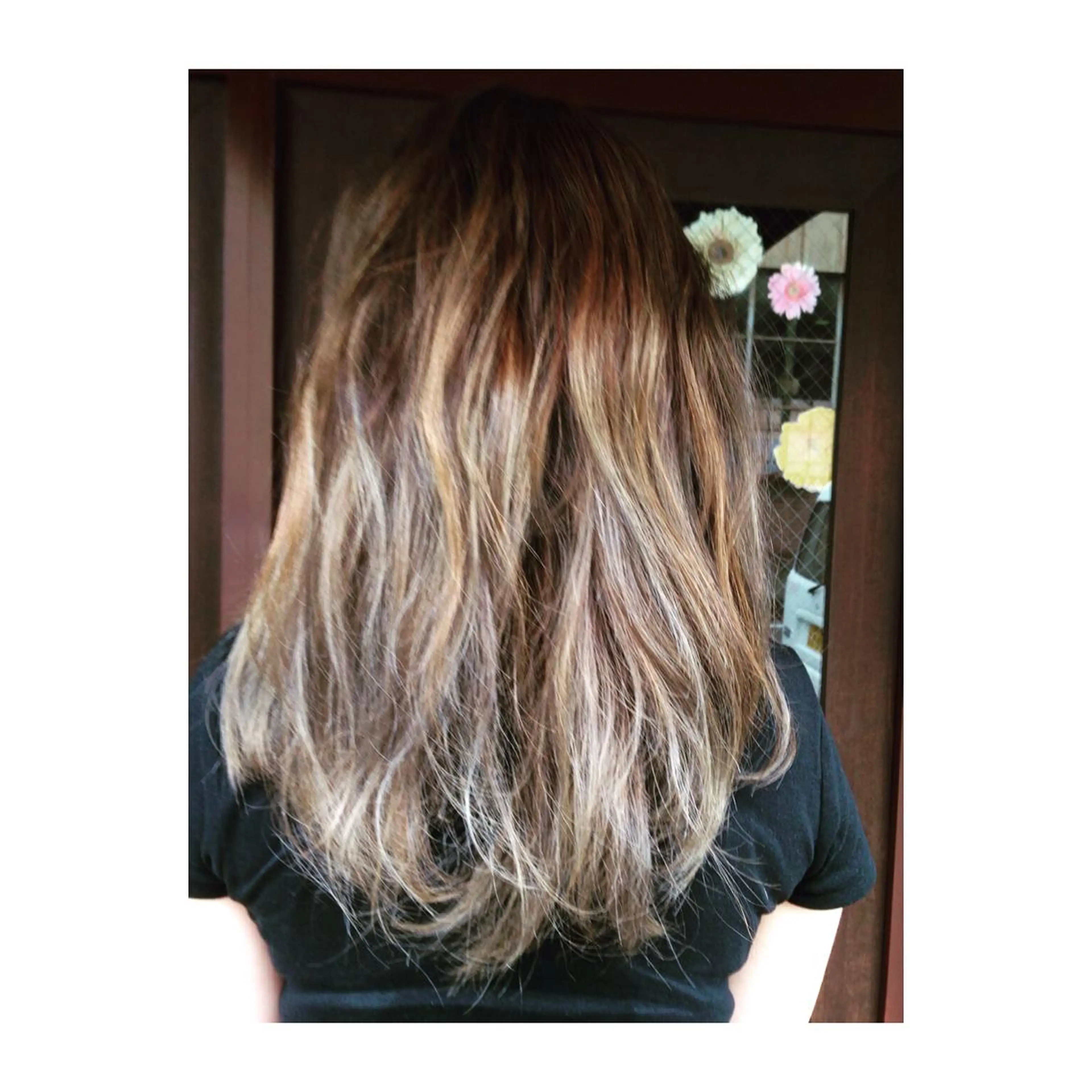 極細3Dハイライト（ブリーチ込み）の写真