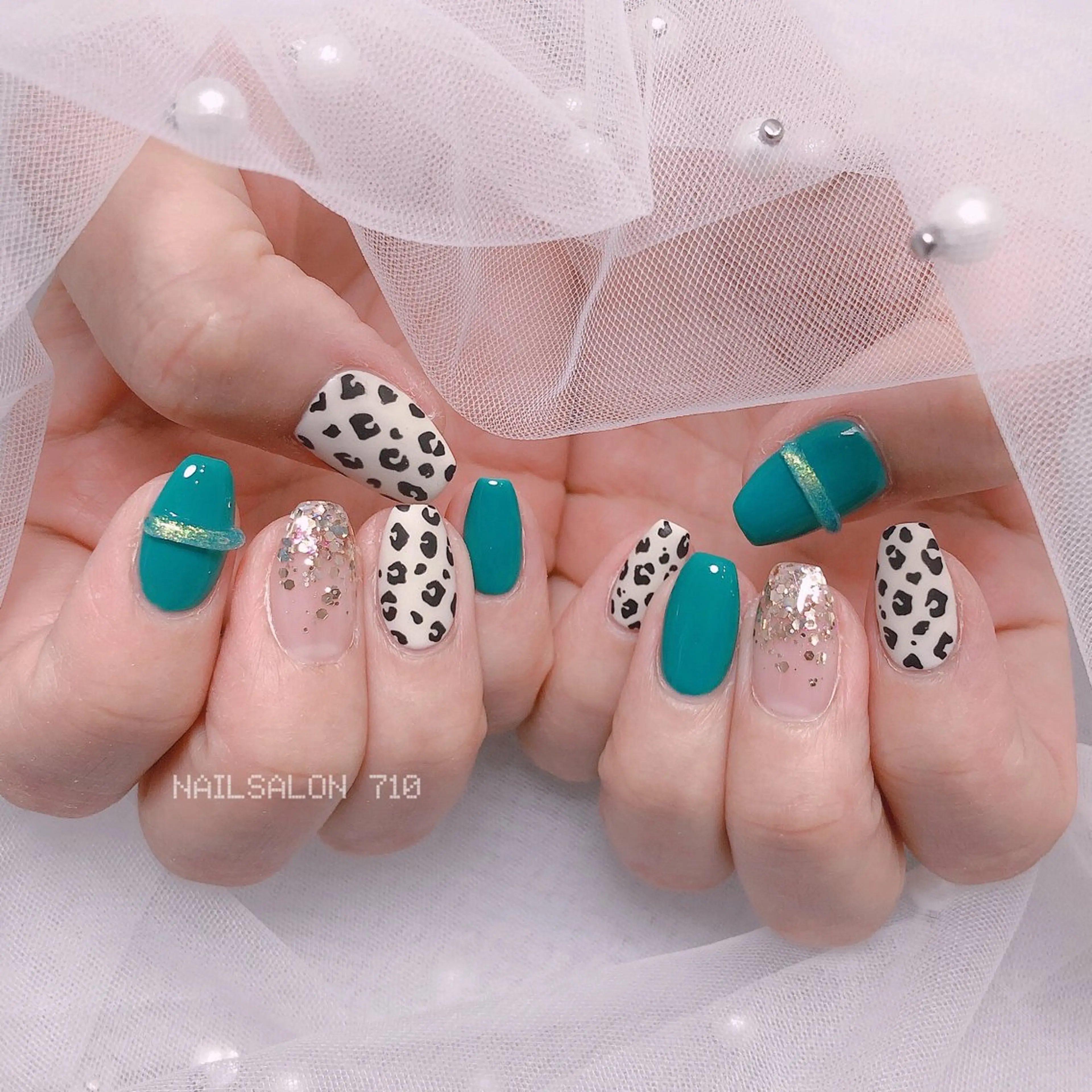 ネイル グリーン ナナイチゼロ I.Naoのネイルデザイン