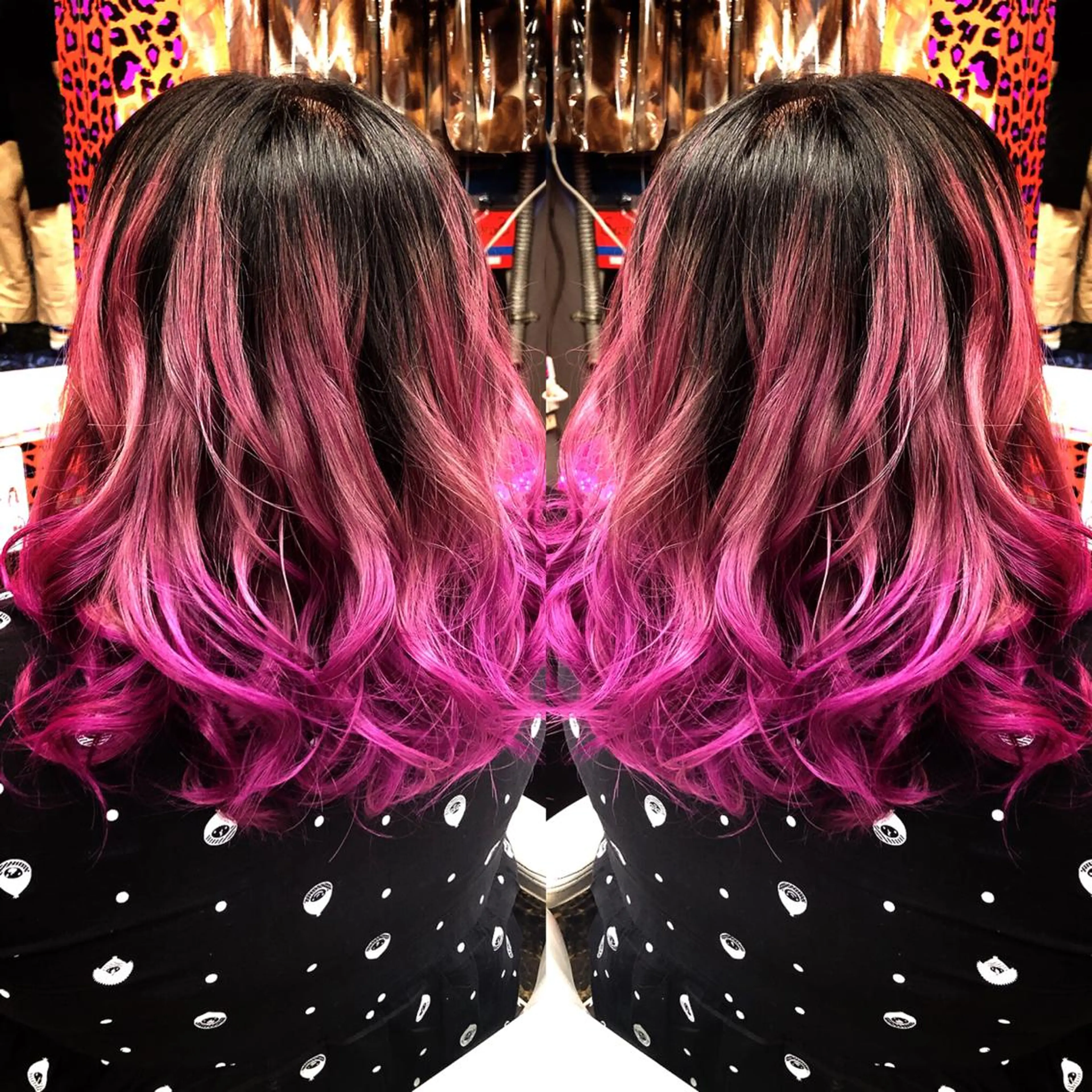 セミロング カラー グラデーションカラー トリートメント ヘアカラー 今泉 周のヘアスタイル