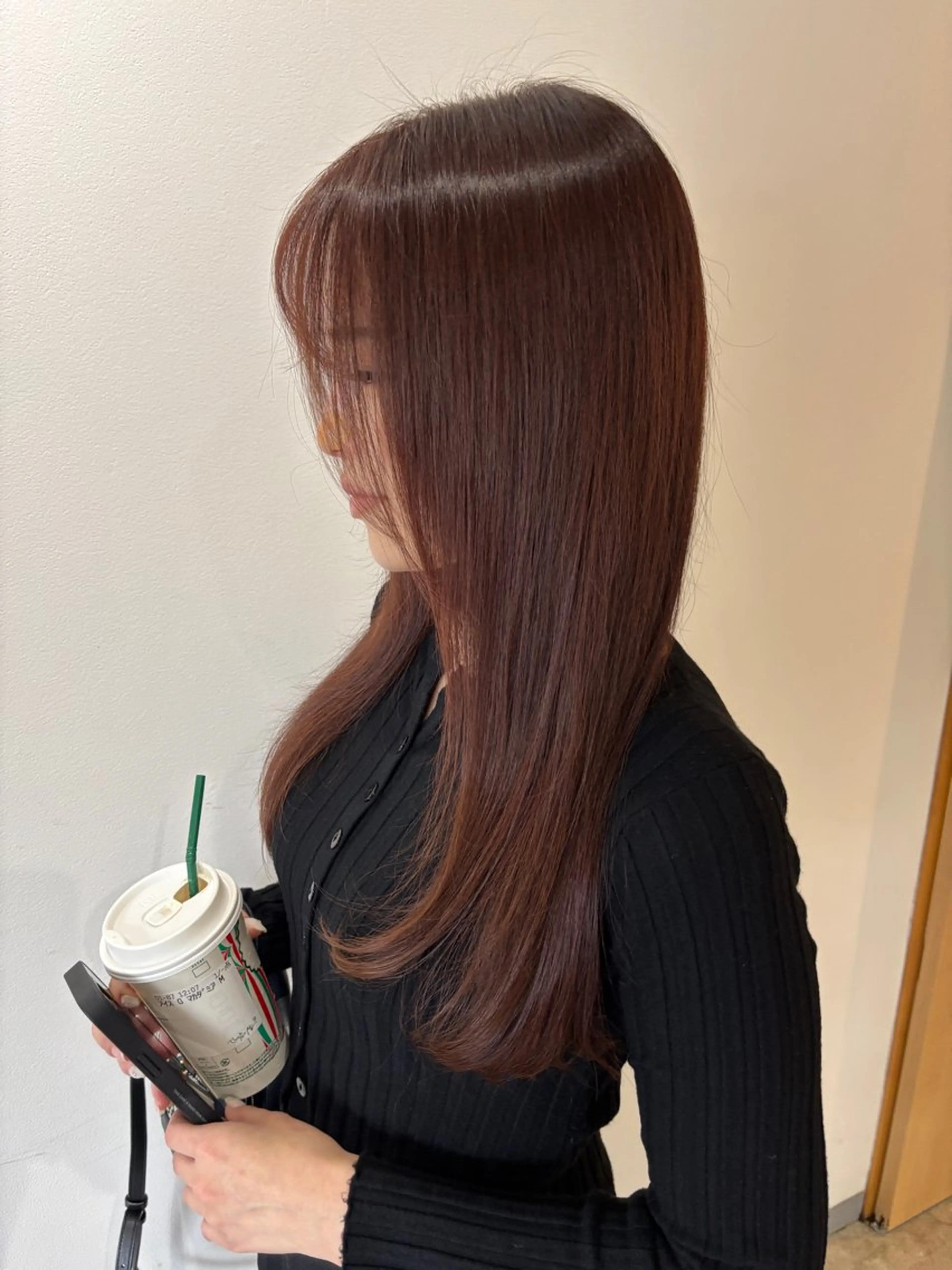 カラー ブリーチカラー🤍 髪質改善🌟のヘアスタイル