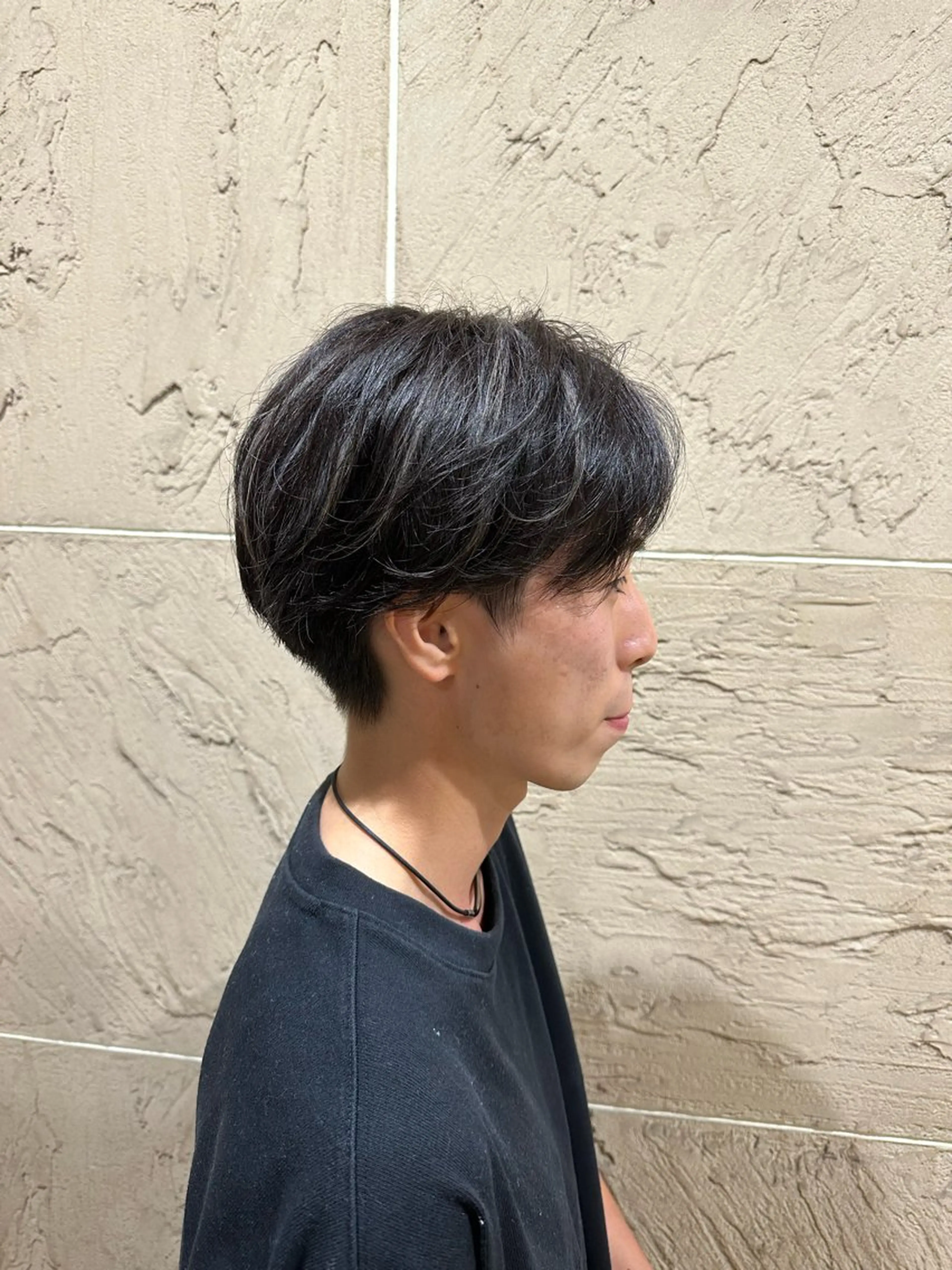 ショート カラー パーマ メンズ 溜 一太のヘアスタイル
