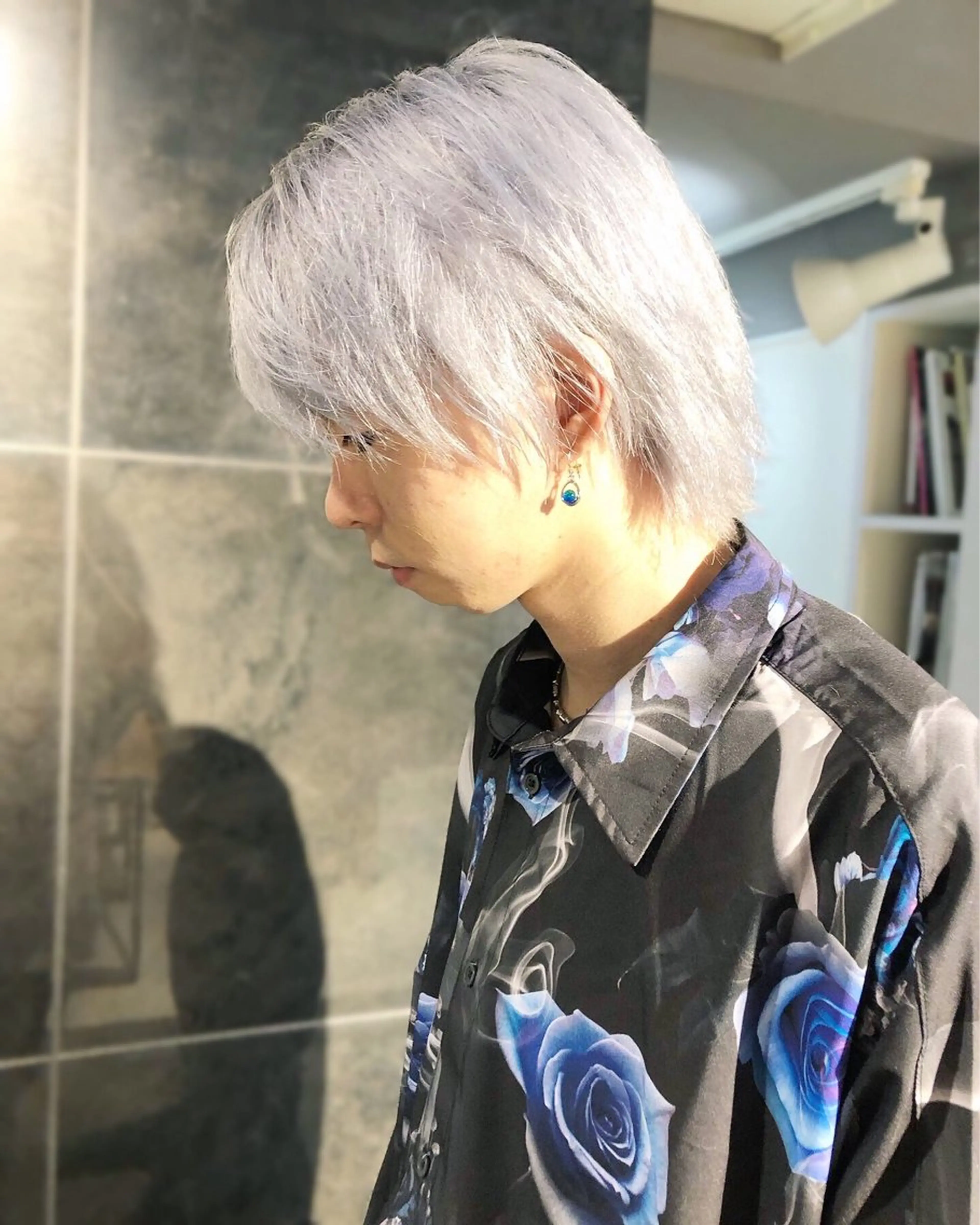 カラー ヘアアレンジ メンズ メンズブリーチ ブリーチ シルバー カット ヘアカラー トリートメント ヘアセット ainico+所属・メンズ特化✂️栗原 侑也のヘアスタイル