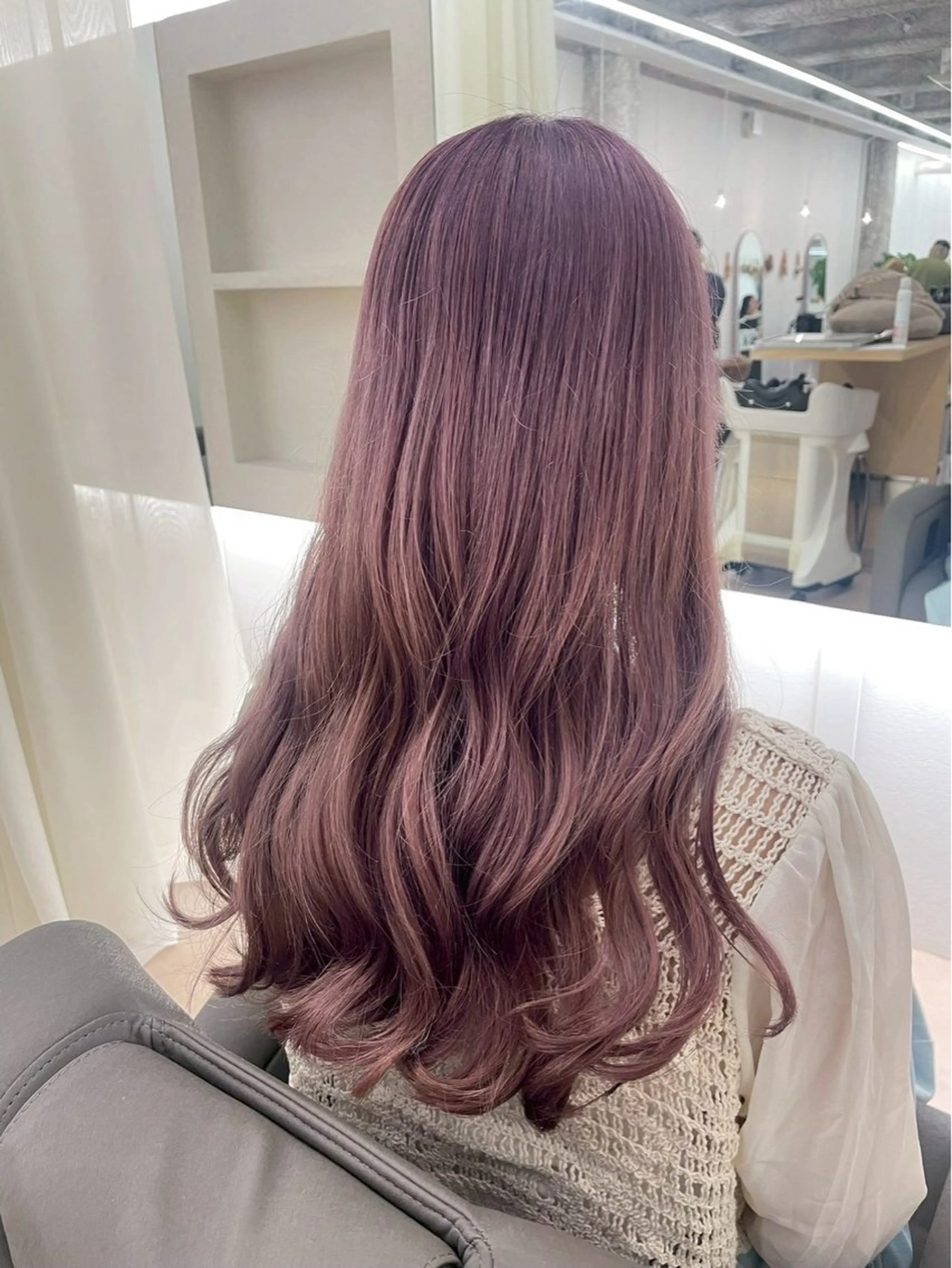 ロング カラー ヘアカラー 💐花屋併設💐 宮園　雛羽のヘアスタイル