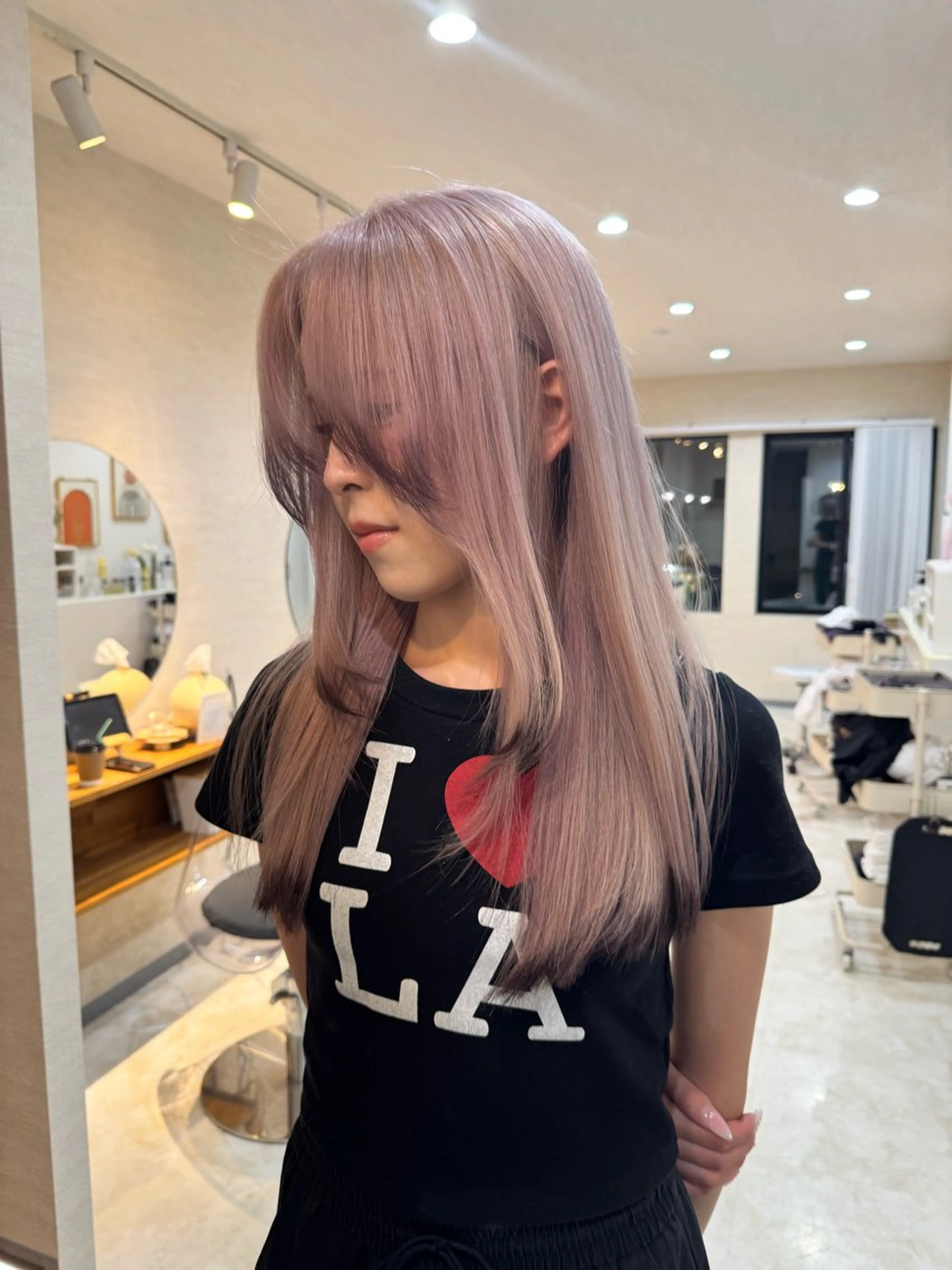 ロング カラー カット ヘアカラー トリートメント コイデ リュウセイのヘアスタイル